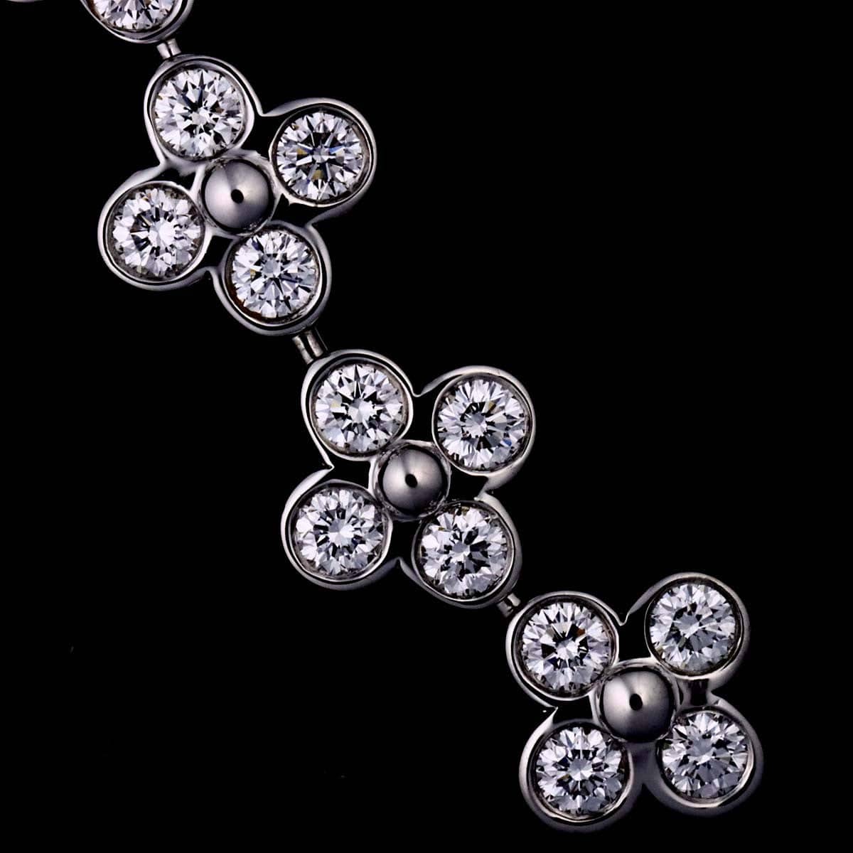 TIFFANY Co. TIFFANY Co. Bezel Set Diamond Necklace Platinum 90291527