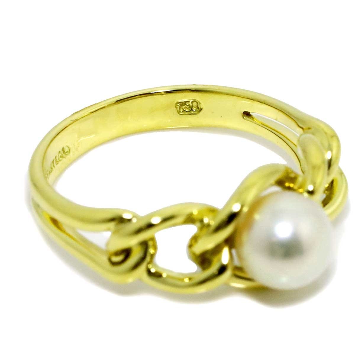 TIFFANY Co. TIFFANY Co. Akoya Pearl Ring 18K YG 750 Size5.5-5.75(US) 90319898