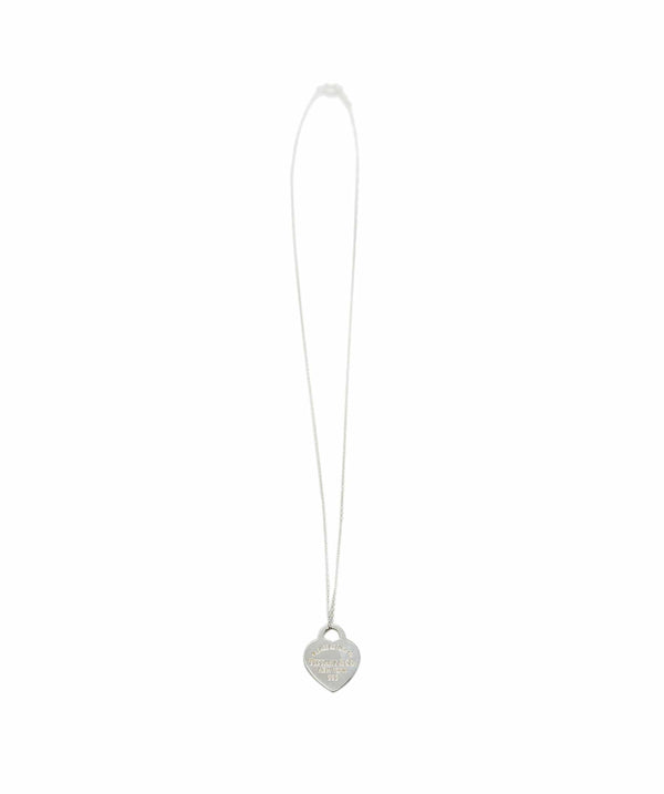 Tiffany & Co. Sterling Silver Tiffany & Co. Return To Tiffany Heart Tag Pendant, 18 Inch Chain ABC0428