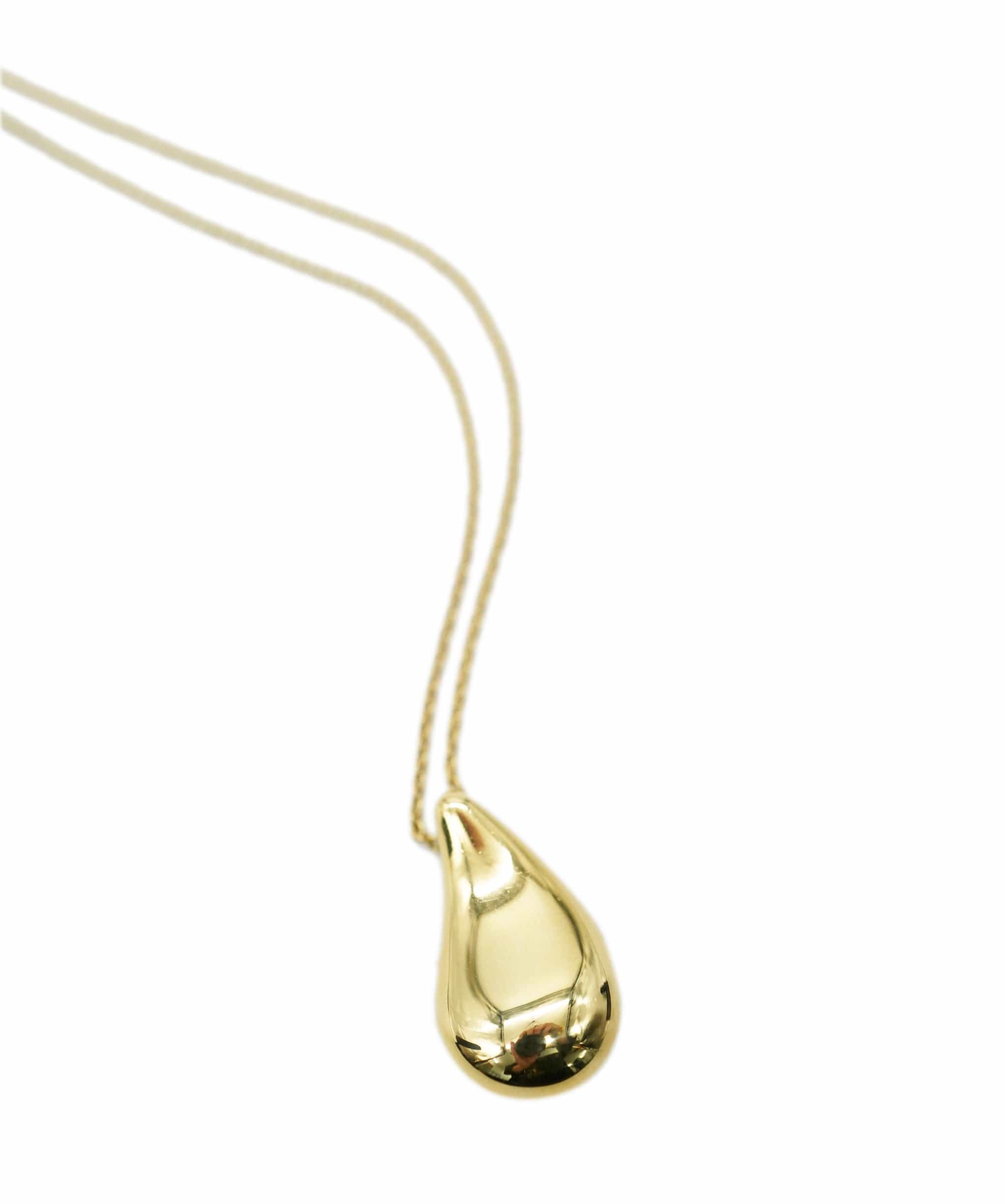 Tiffany & Co. Tiffany and co Yellow Gold teardrop necklace 22  AVC2124