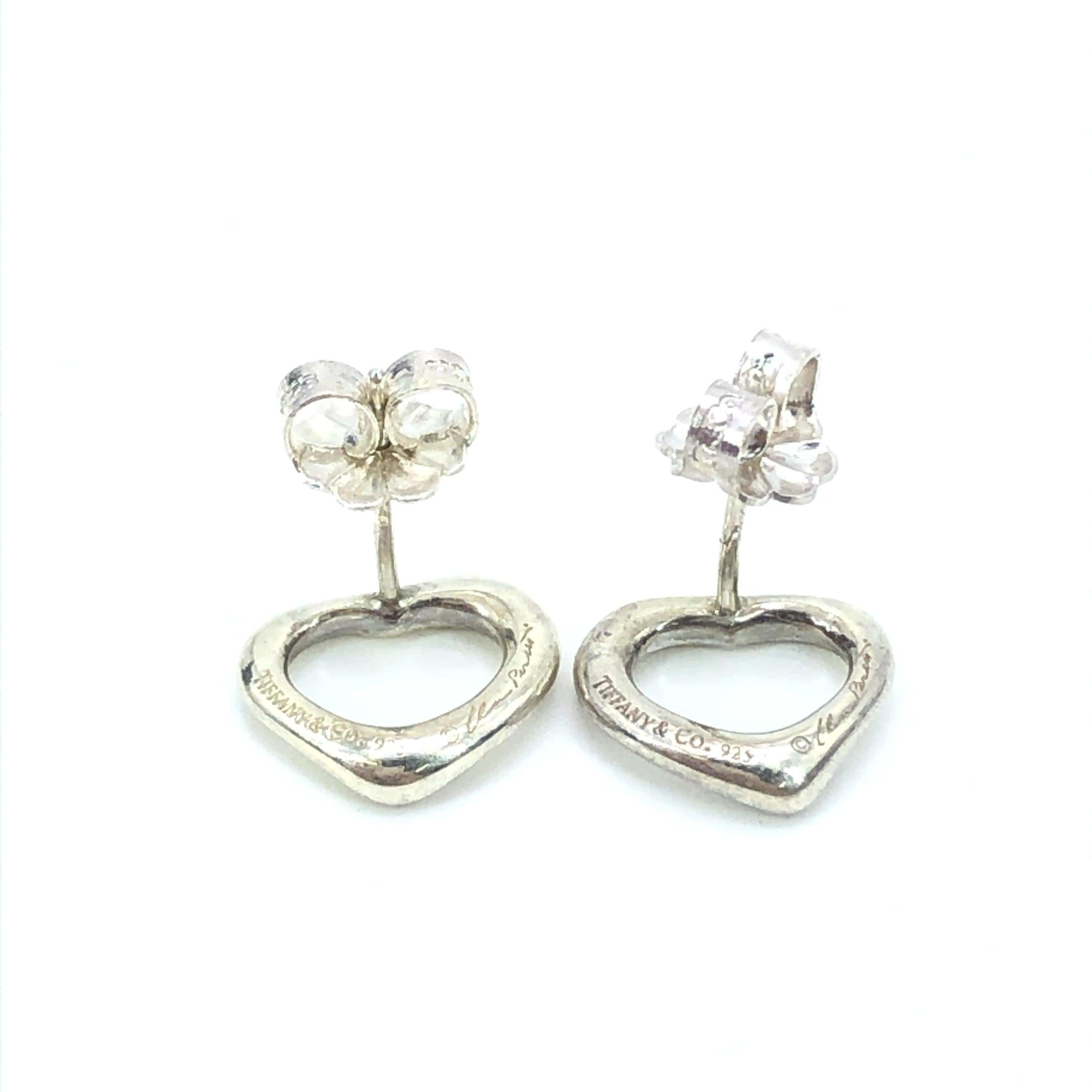 Tiffany & Co. Tiffany & Co. Elsa Peretti Open Heart Earrings, Silver 925 ALC3259