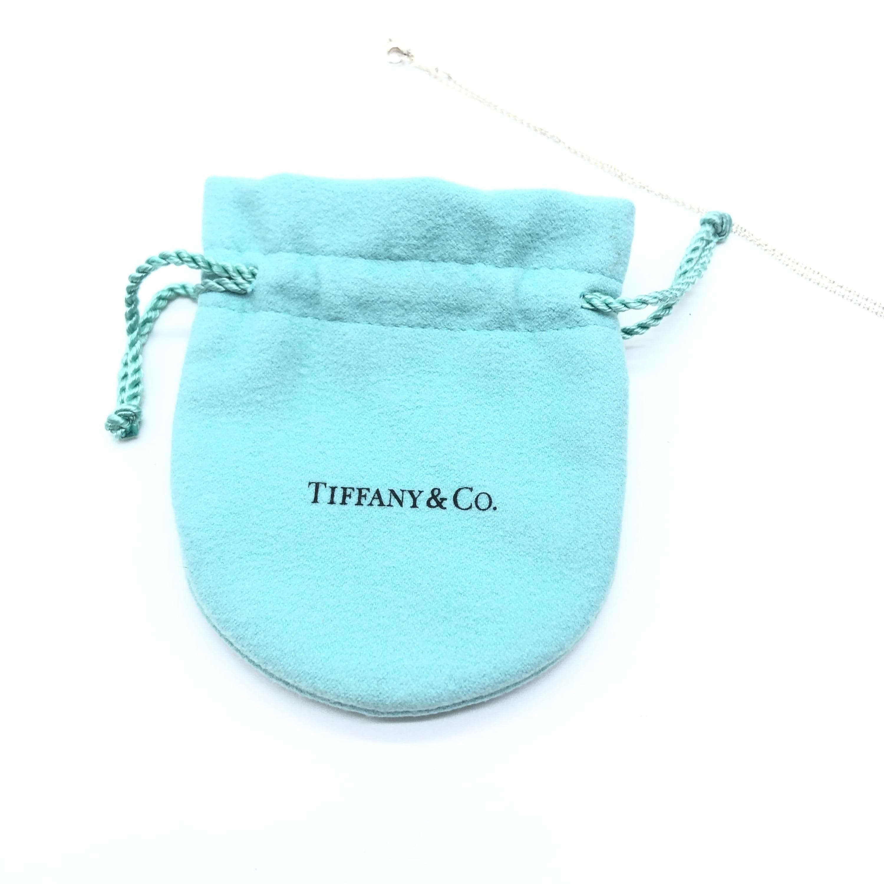 Tiffany & Co. Tiffany & Co. Heart Clover Pendant Necklace, Silver 925. 1P Natural Diamond, 16cm ALC3286