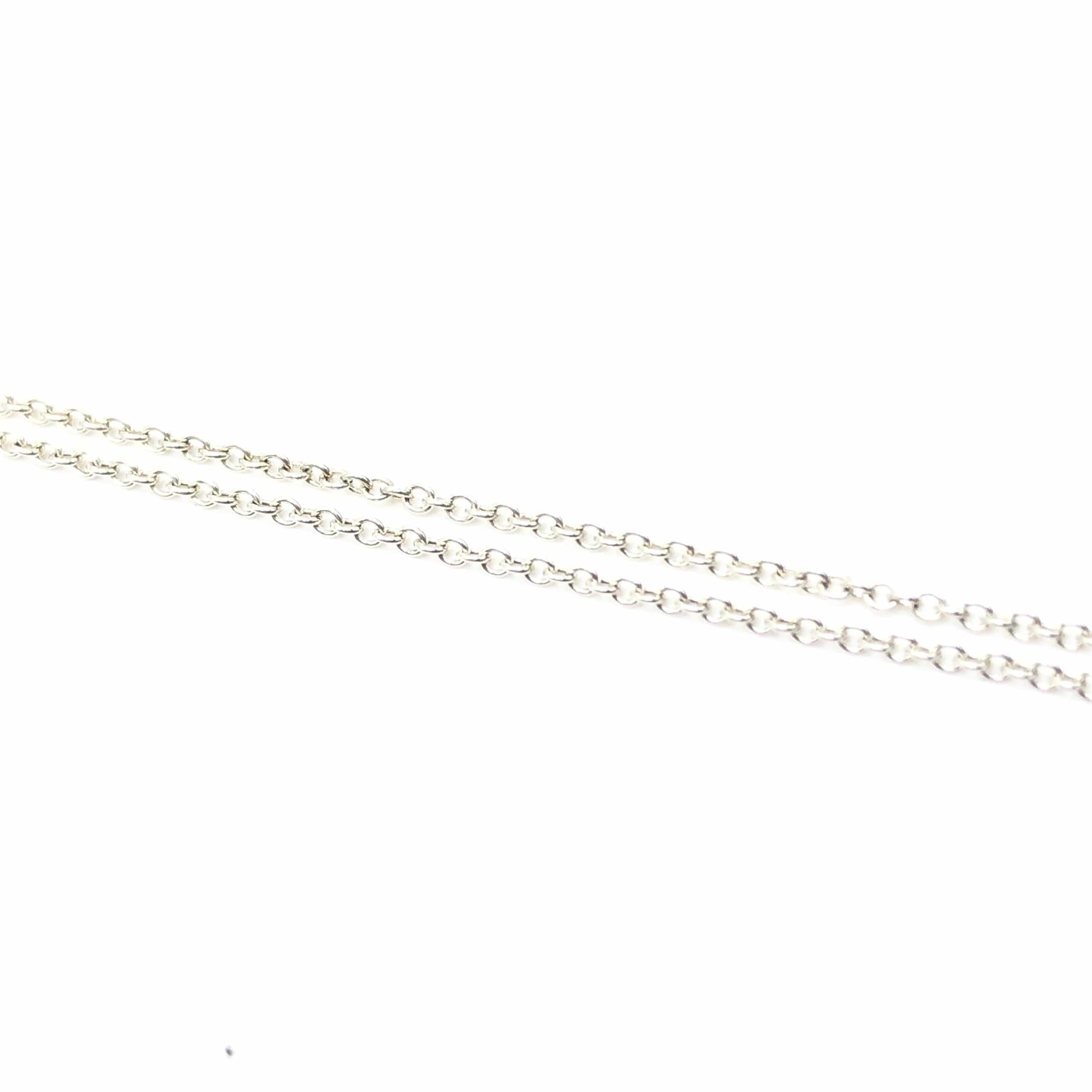 Tiffany & Co. Tiffany & Co. Heart Clover Pendant Necklace, Silver 925. 1P Natural Diamond, 16cm ALC3286