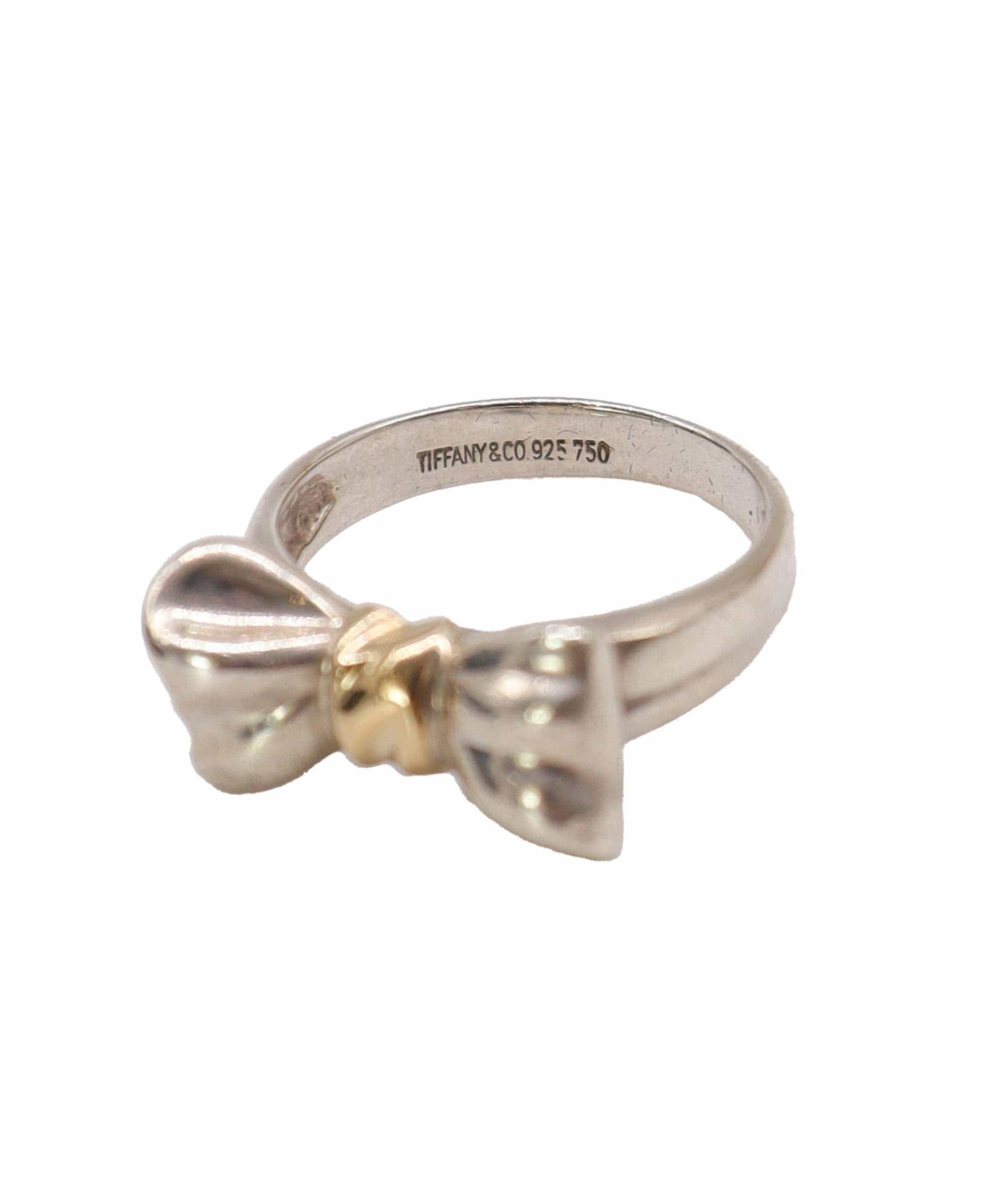 Tiffany & Co. Tiffany & Co. Mixed Ribbon Ring Silver & Gold 925 / 18K Yellow Gold 109556