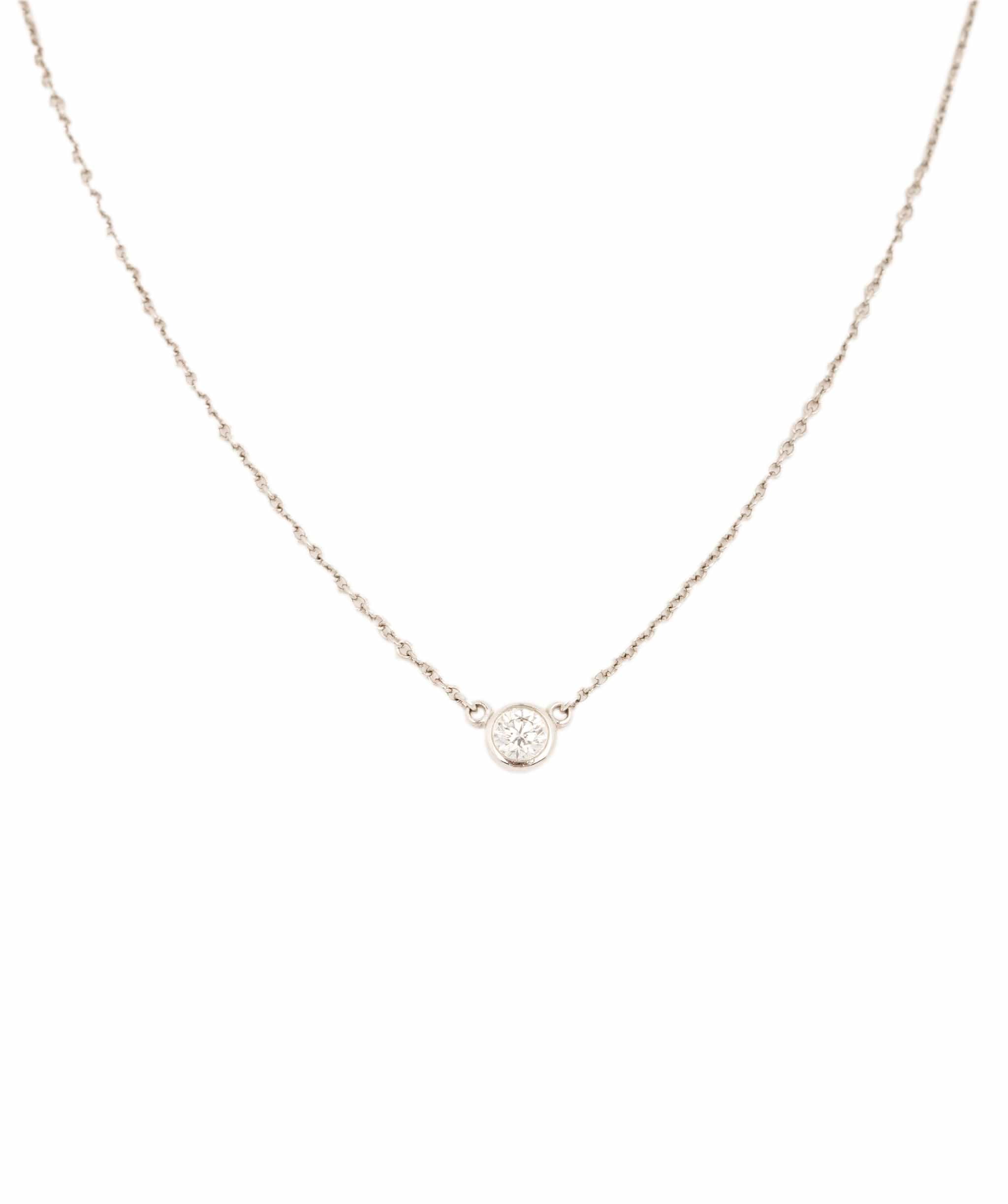 Tiffany & Co. Tiffany & Co. Platinum 0.12ct Diamonds by the Yard Necklace AKC0755