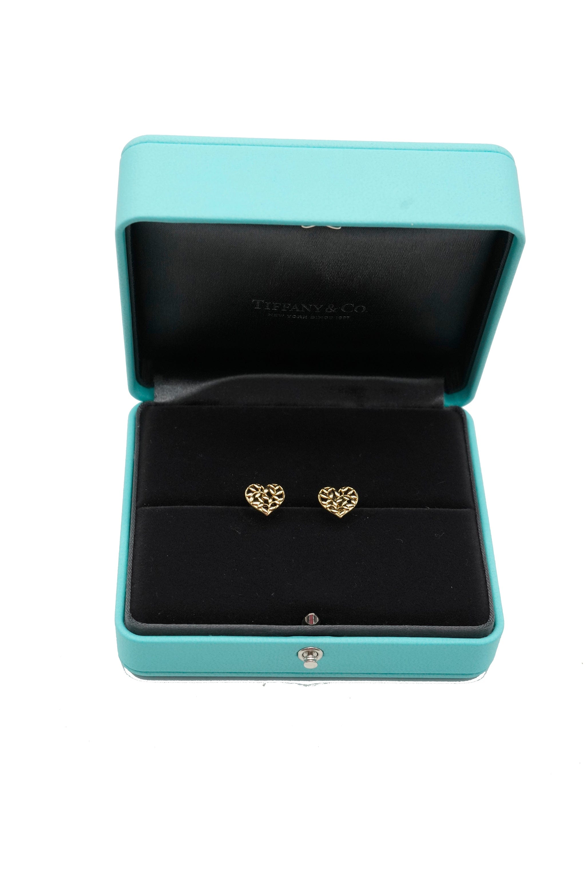 Tiffany & Co. Tiffany Elsa Perreti 18K Gold Heart Earrings REC1695