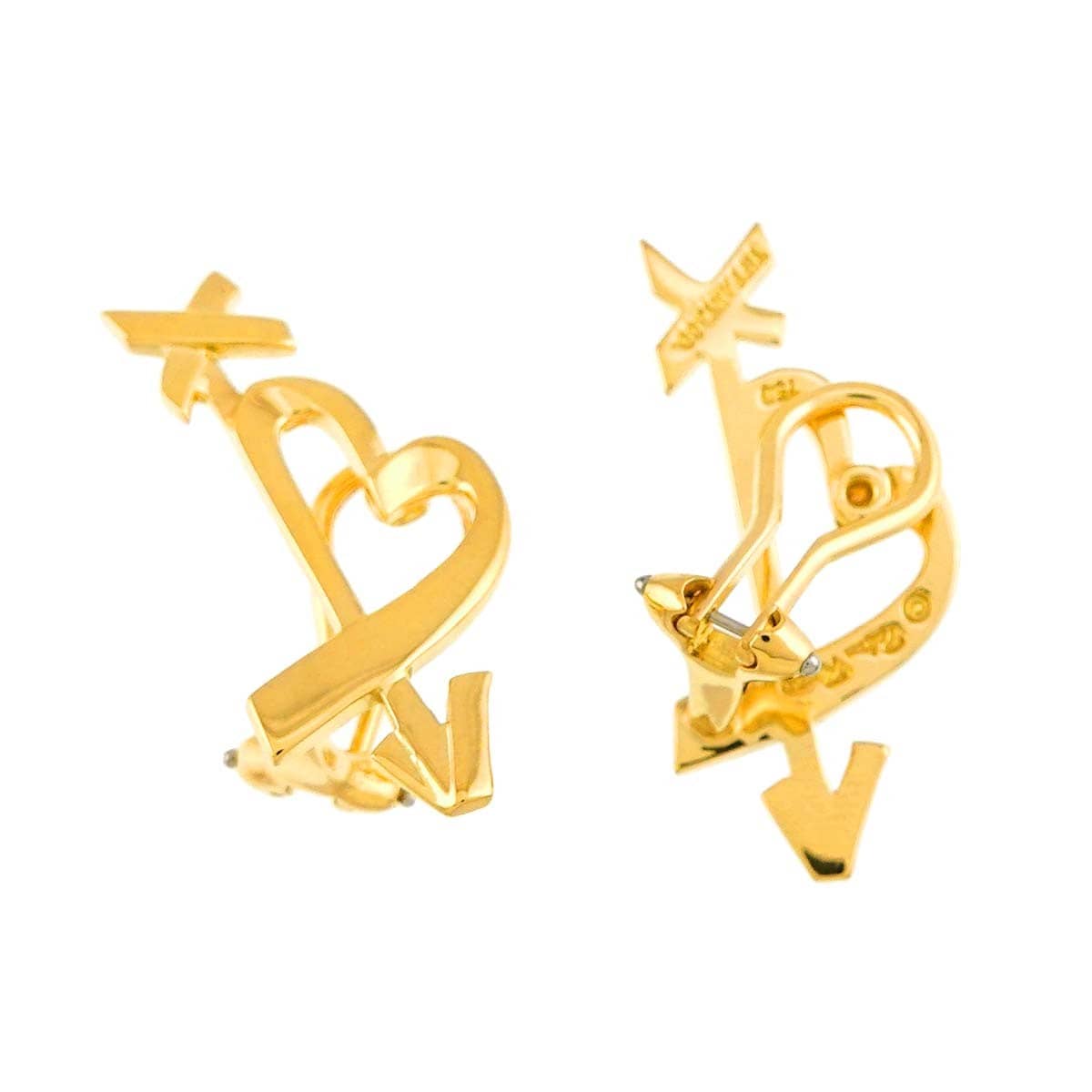 TIFFANY Co. TIFFANY Co. Loving Heart Earrings Clip on 18K Yellow Gold 750 90313727