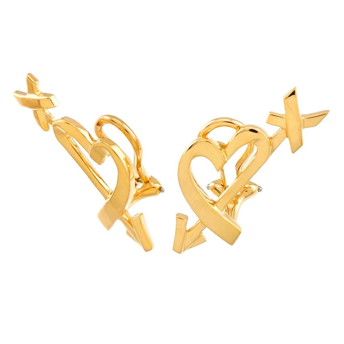 TIFFANY Co. TIFFANY Co. Loving Heart Earrings Clip on 18K Yellow Gold 750 90313727