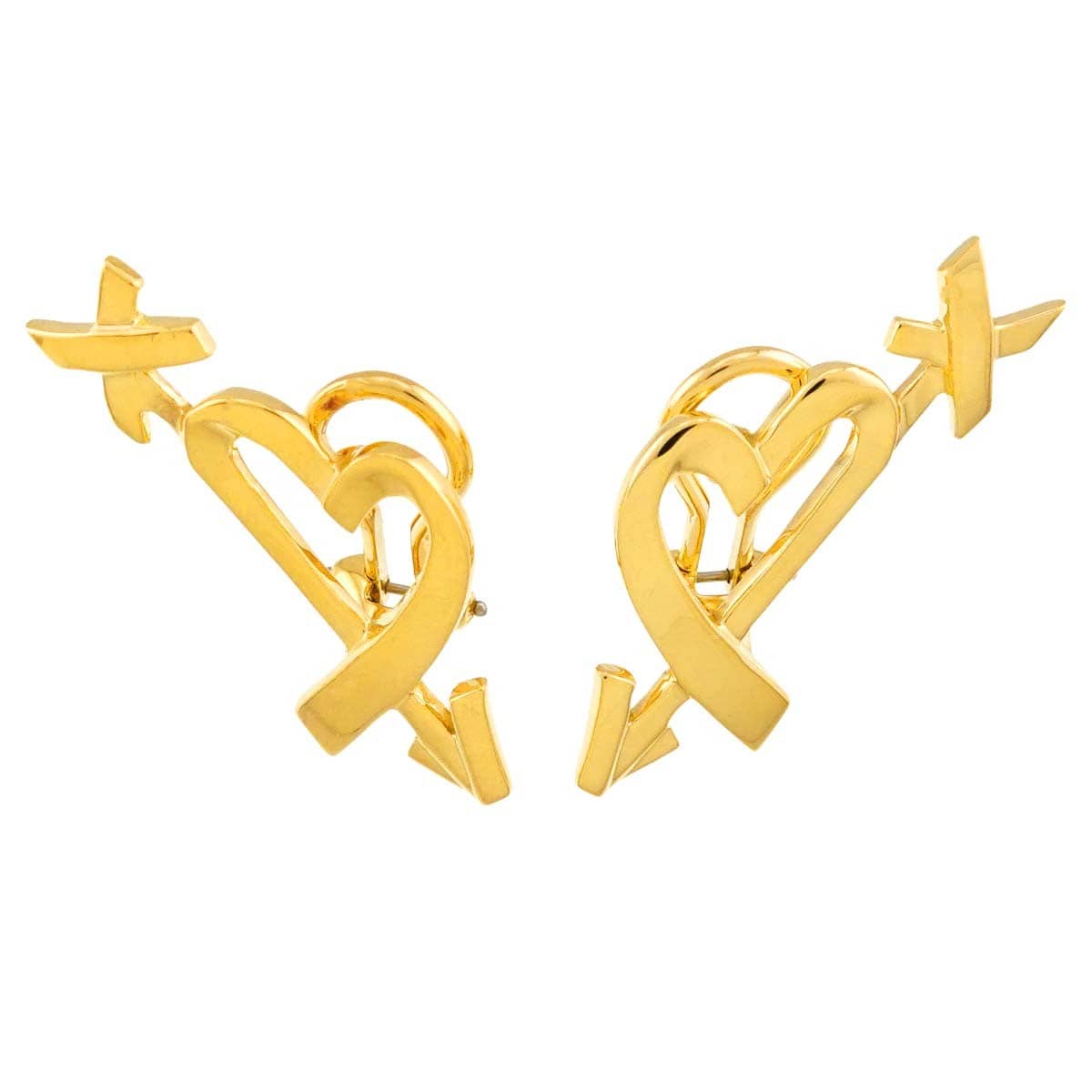 TIFFANY Co. TIFFANY Co. Loving Heart Earrings Clip on 18K Yellow Gold 750 90313727