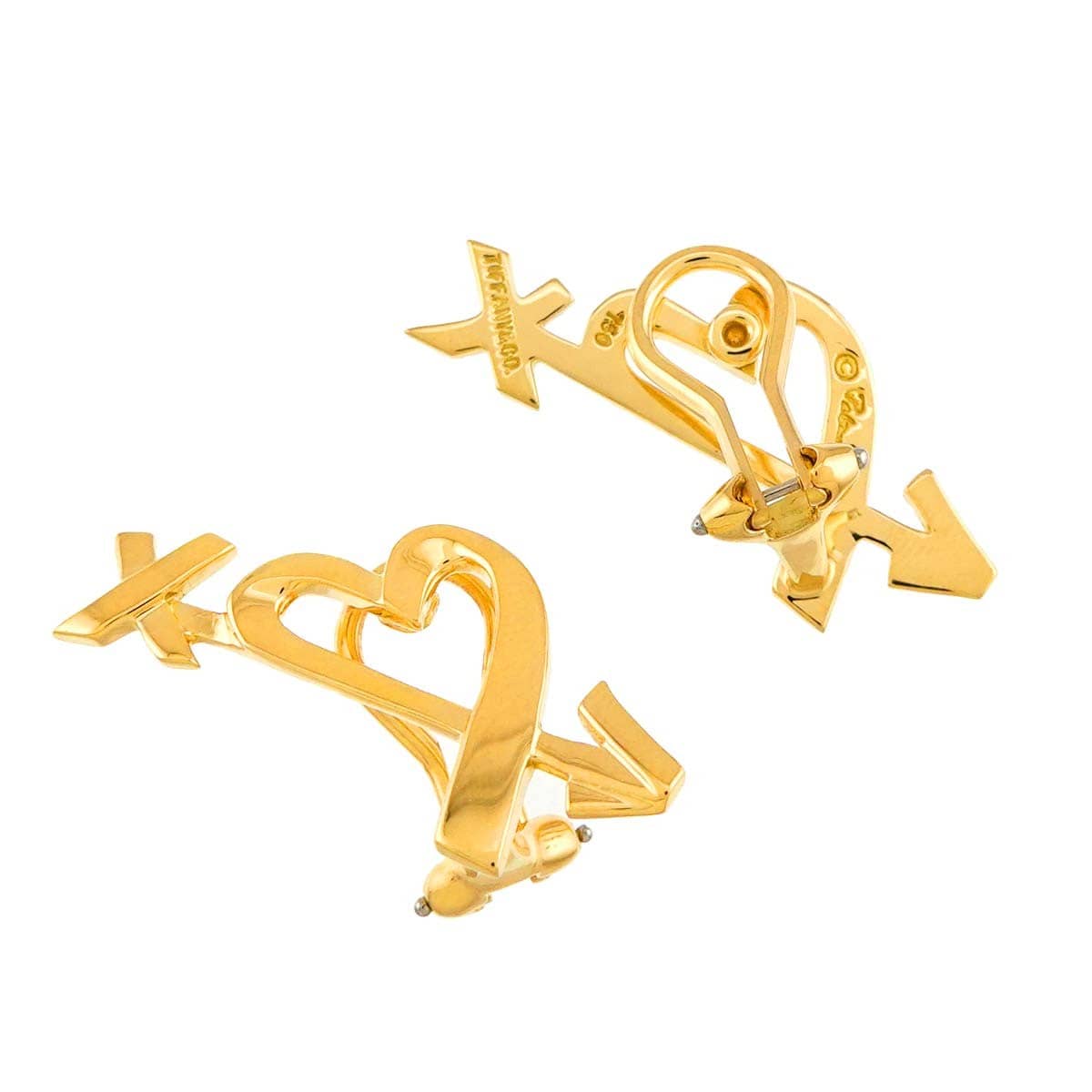 TIFFANY Co. TIFFANY Co. Loving Heart Earrings Clip on 18K Yellow Gold 750 90313727