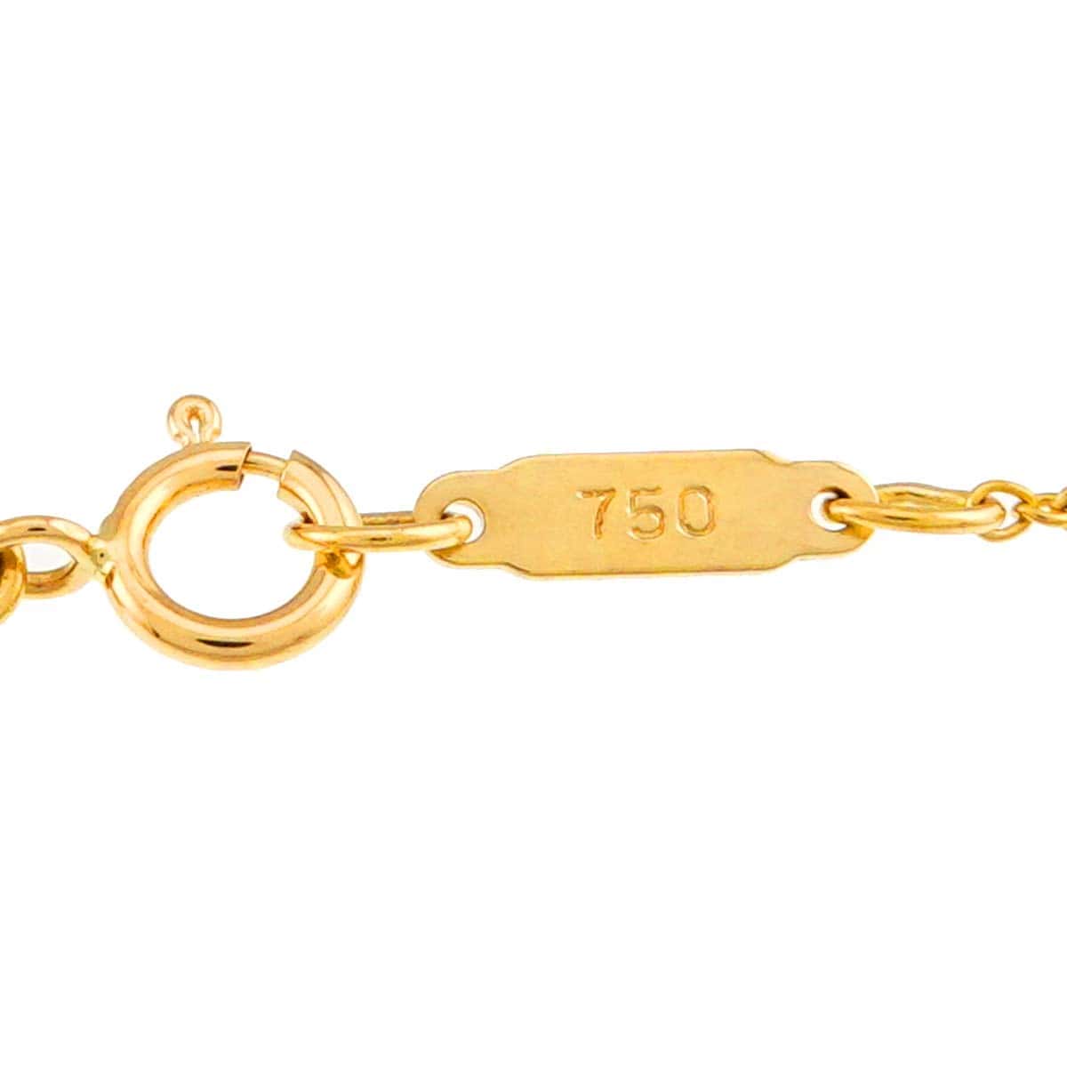 TIFFANY Co. TIFFANY Co. Akoya pearl 5.5mm Diamond Necklace 18K YG 750 90310879