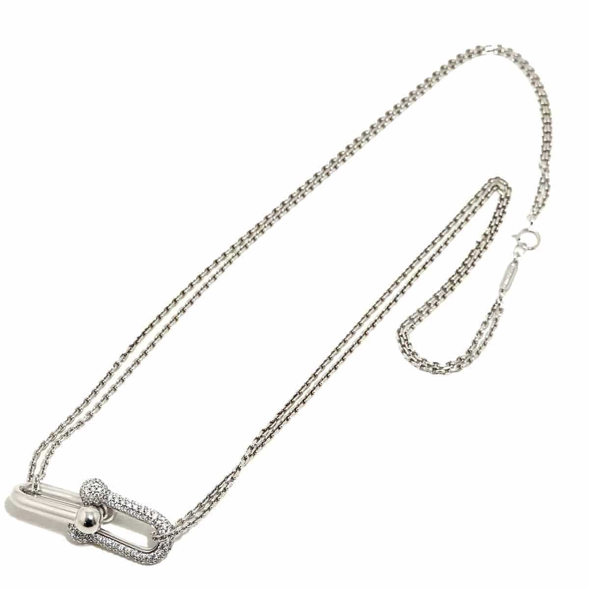 TIFFANY Co. TIFFANY Co. Hardware Diamond 0.74ct Necklace 18K White Gold 750 90292721