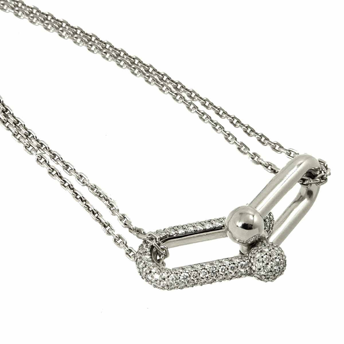 TIFFANY Co. TIFFANY Co. Hardware Diamond 0.74ct Necklace 18K White Gold 750 90292721
