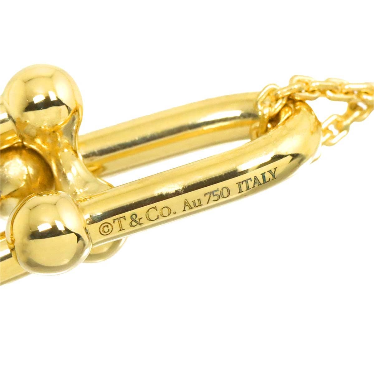 TIFFANY Co. TIFFANY Co. Hardware Double Link Large Necklace 18K Yellow Gold 750 90308893
