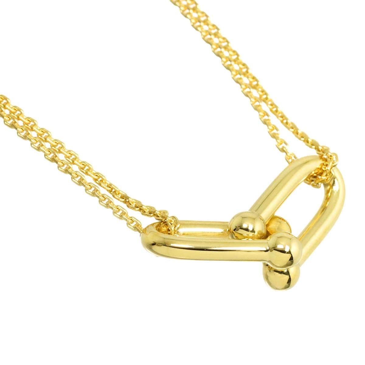 TIFFANY Co. TIFFANY Co. Hardware Double Link Large Necklace 18K Yellow Gold 750 90308893