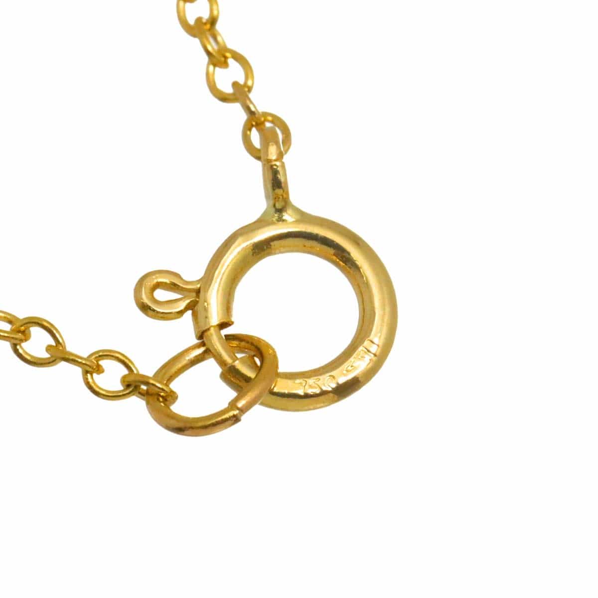 TIFFANY Co. TIFFANY Co. Heart Sapphire Diamond Necklace 18K Yellow Gold 750 90302584