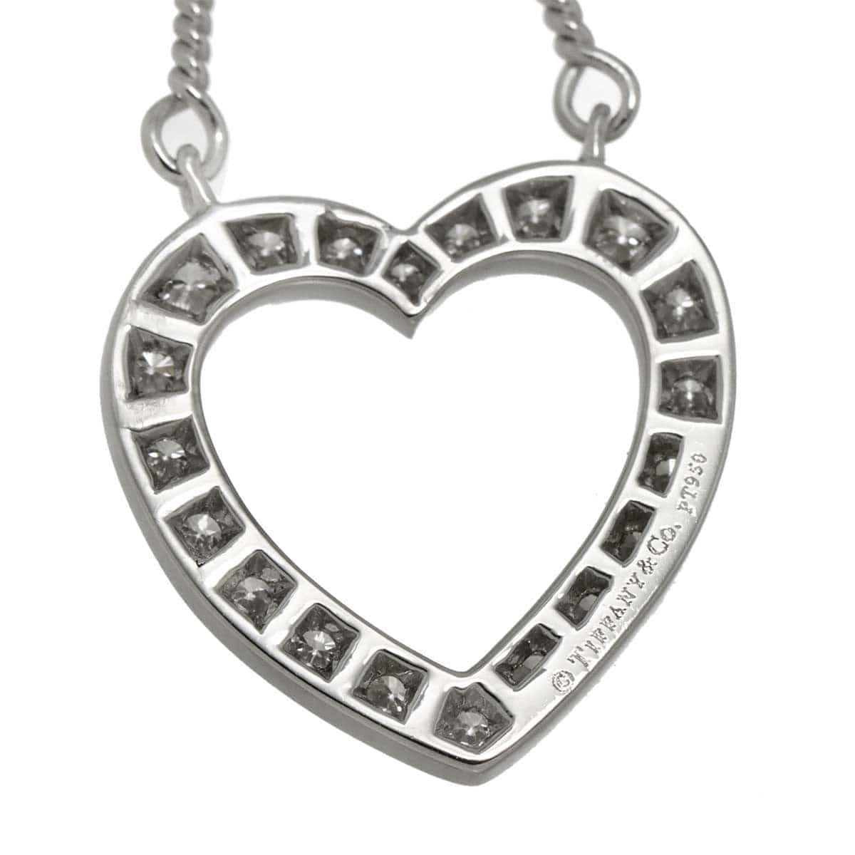 TIFFANY Co. TIFFANY Co. Sentimental Heart Diamond Necklace Platinum 90302579
