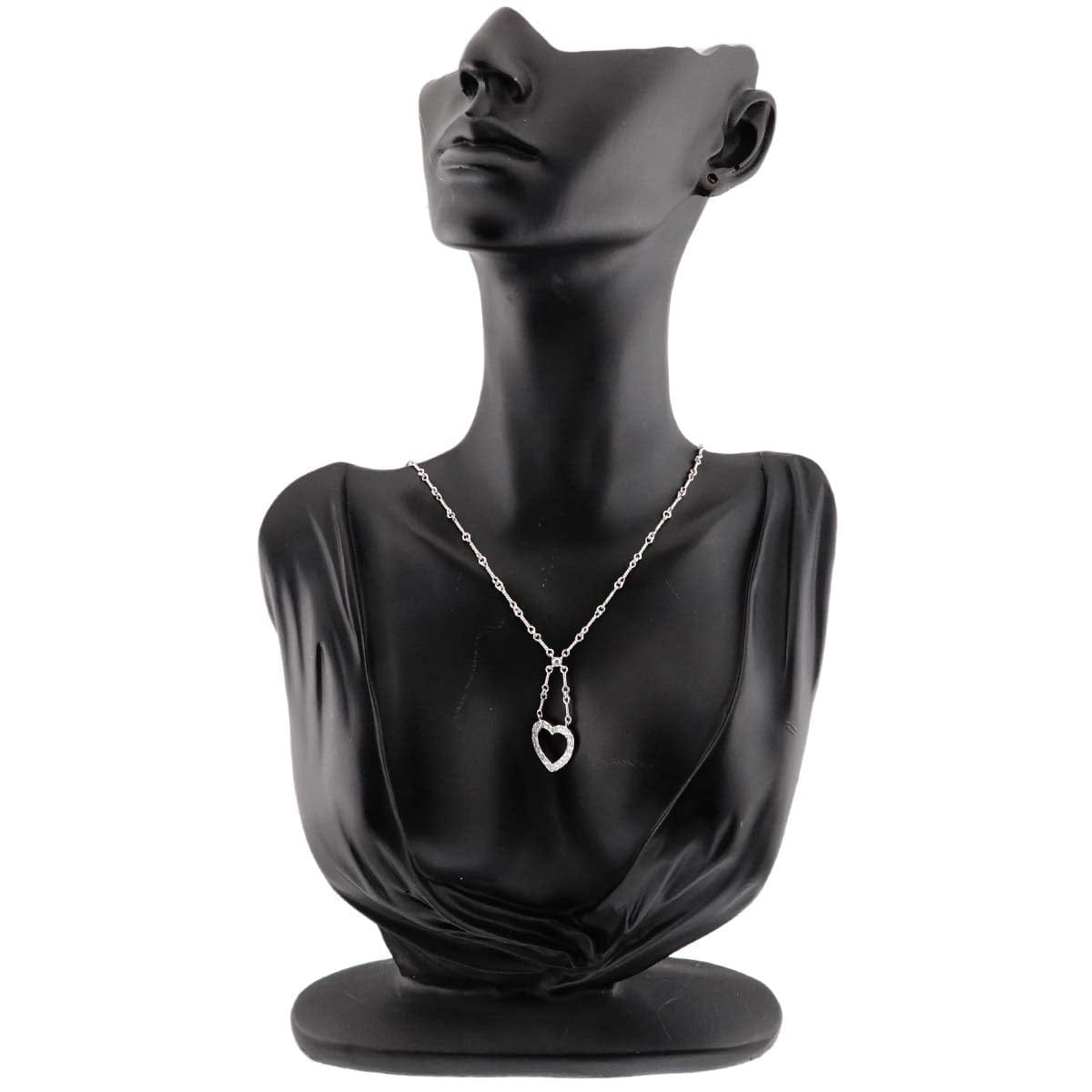TIFFANY Co. TIFFANY Co. Sentimental Heart Diamond Necklace Platinum 90302579