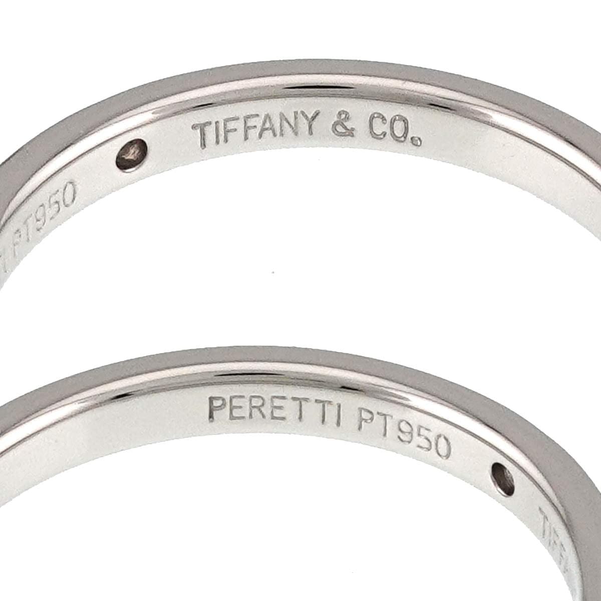 TIFFANY Co. TIFFANY Co. Stacking Band Ring Diamond 1P Platinum Size7.5-7.75(US) 90314670