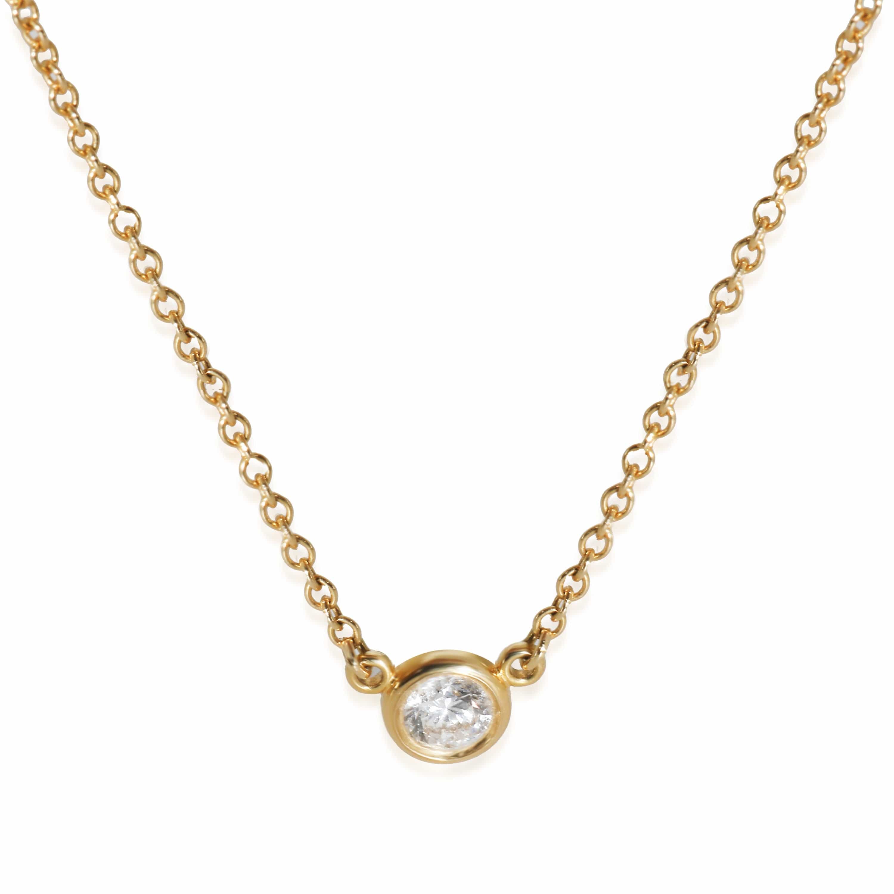 Tiffany & Co. Elsa Peretti Pendant in 18k Yellow Gold 0.12 CTW