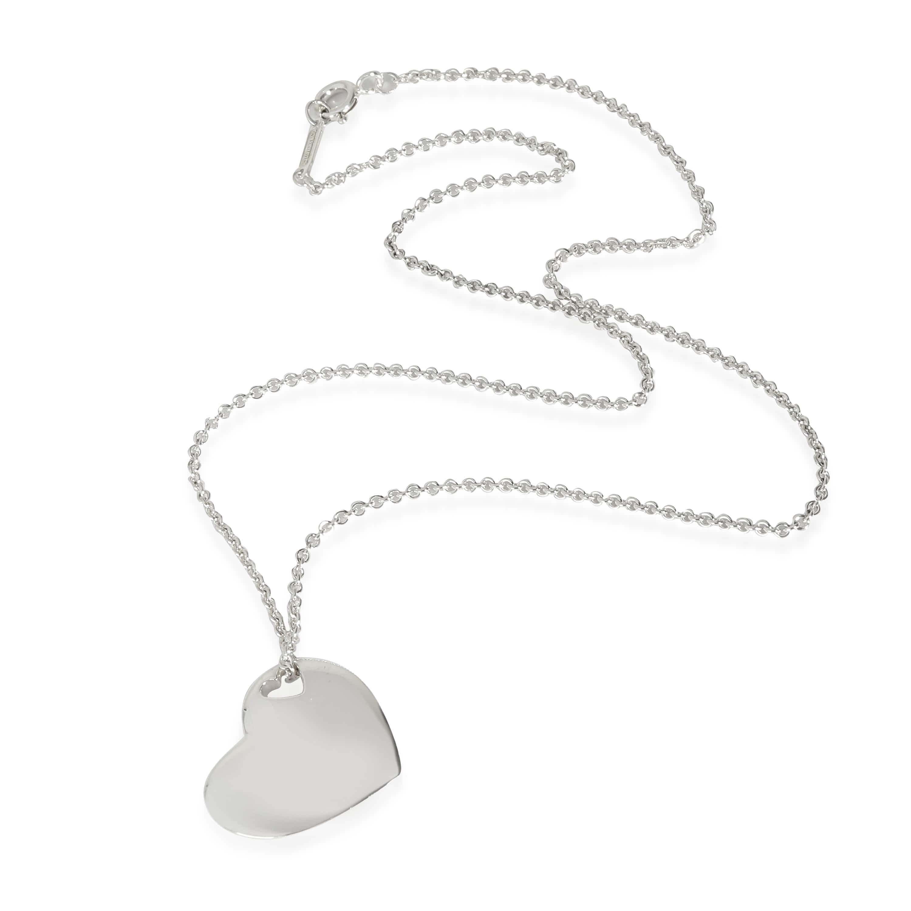 Tiffany & Co. Heart Cut Out Pendant in Sterling Silver