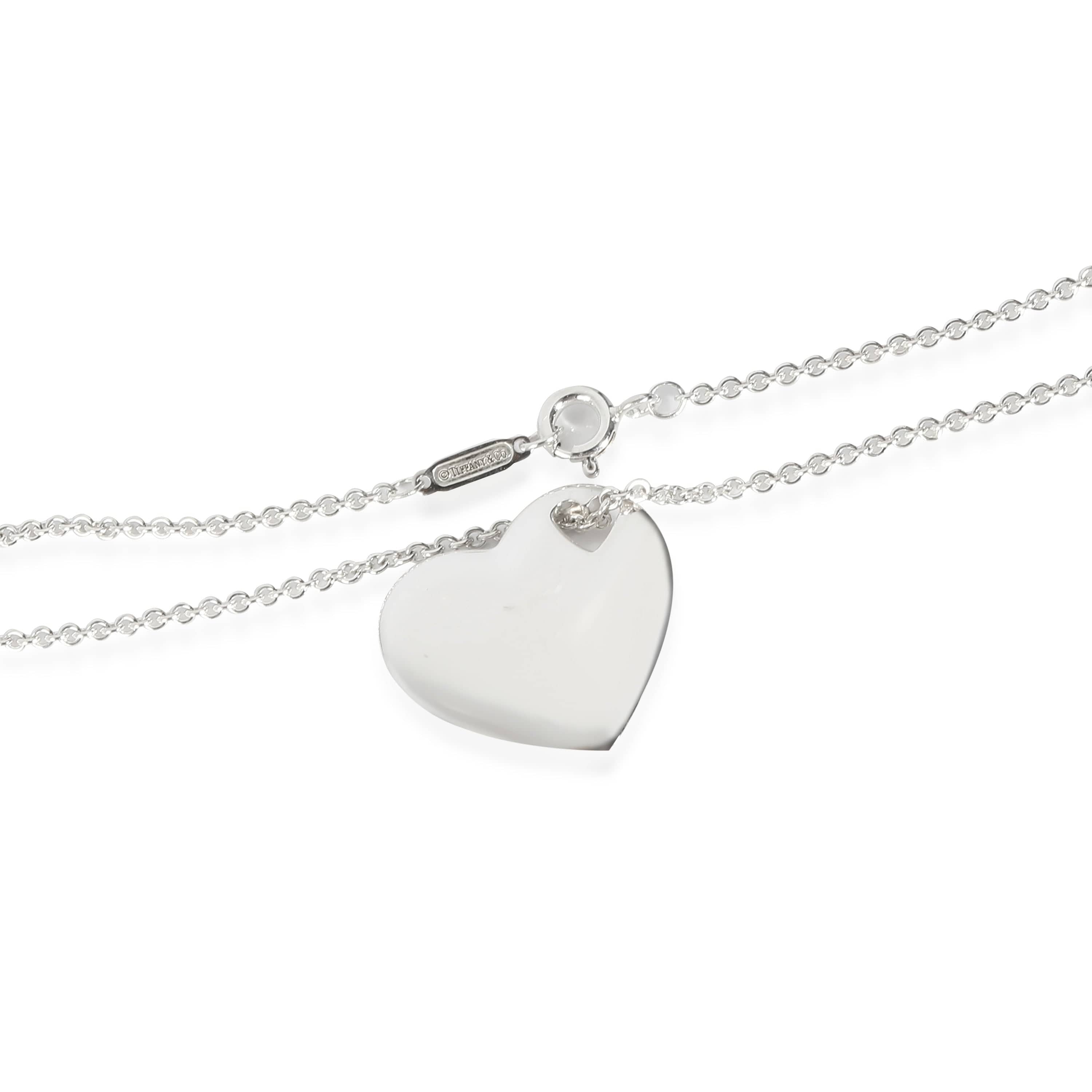 Tiffany & Co. Heart Cut Out Pendant in Sterling Silver