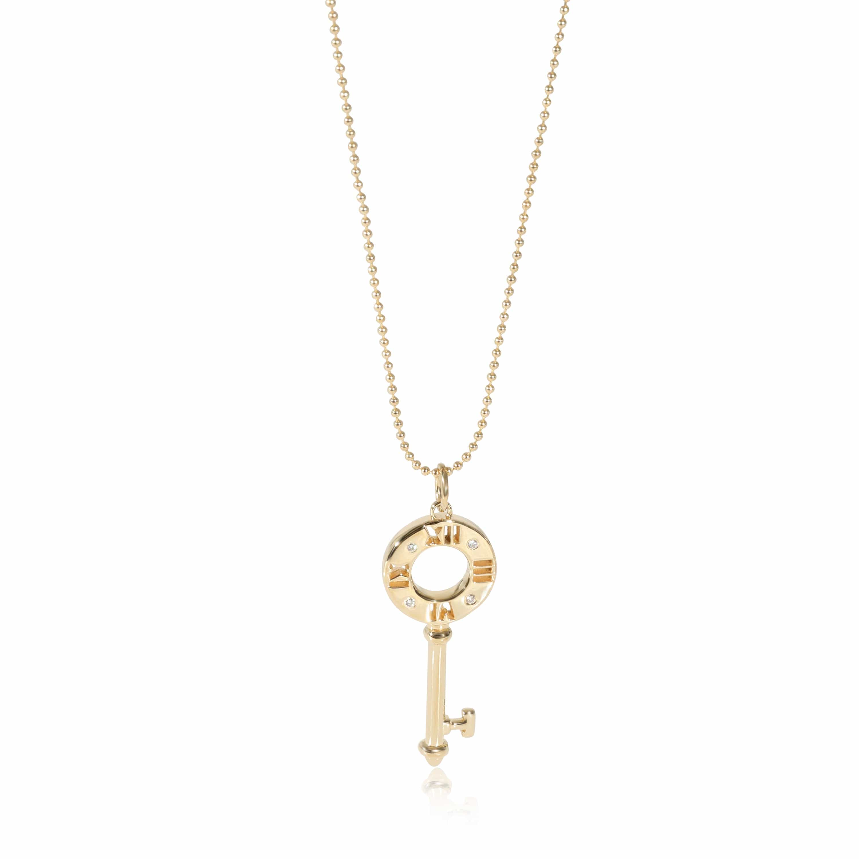 Tiffany & Co. Tiffany & Co. Atlas Keys Diamond Pendant in 18k Yellow Gold 0.01 CTW