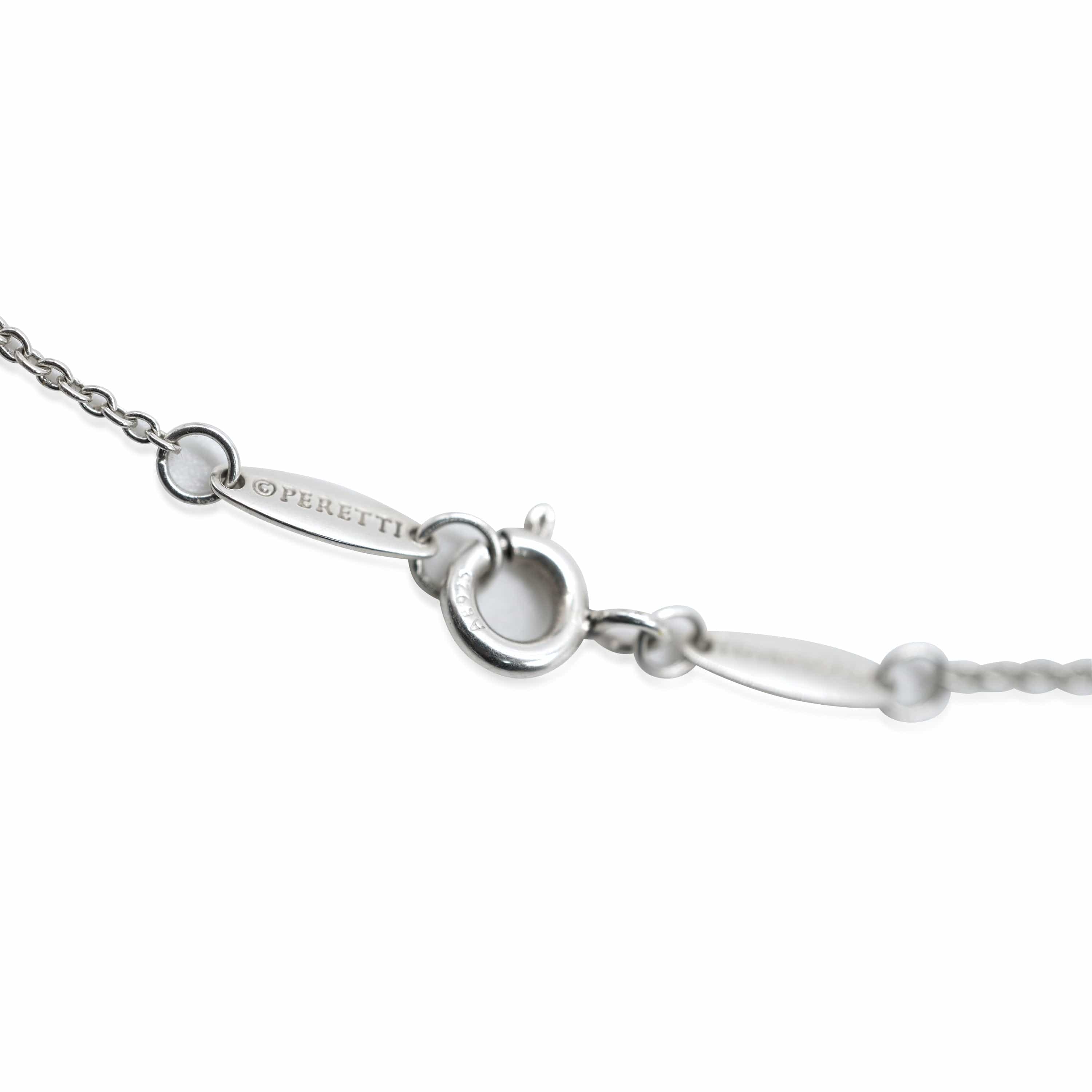 Tiffany & Co. Tiffany & Co. Elsa Peretti Diamond By The Yard Single Diamond Pendant in Silver
