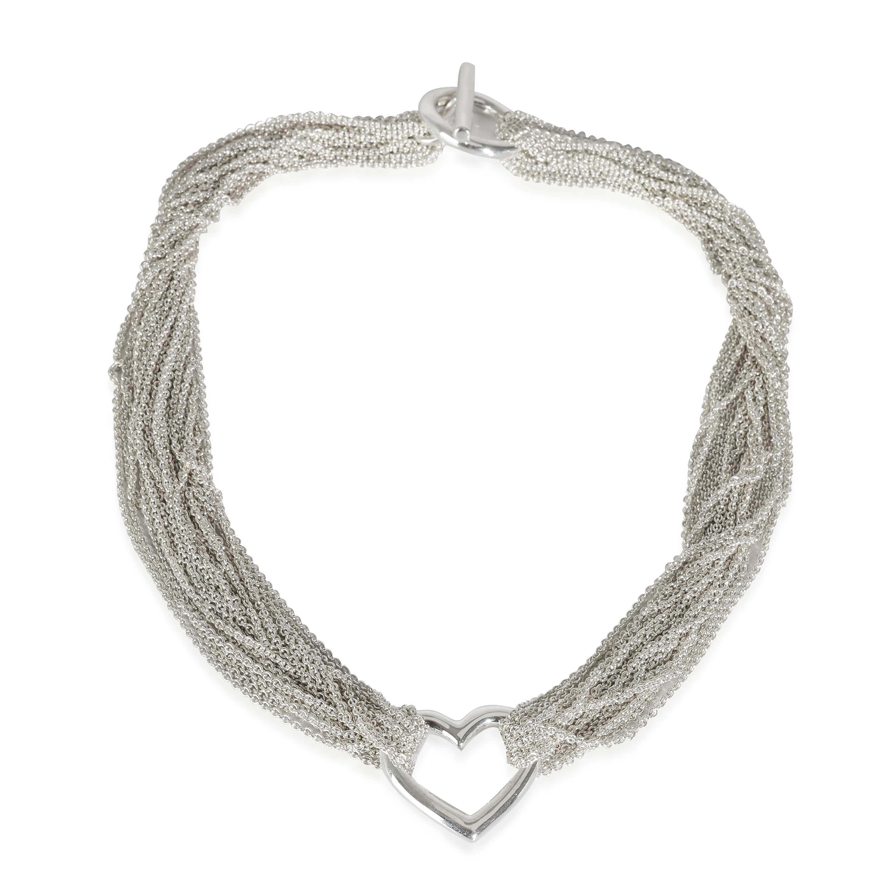 Tiffany & Co. Tiffany & Co. Heart Multi-Strand Necklace in  Sterling Silver