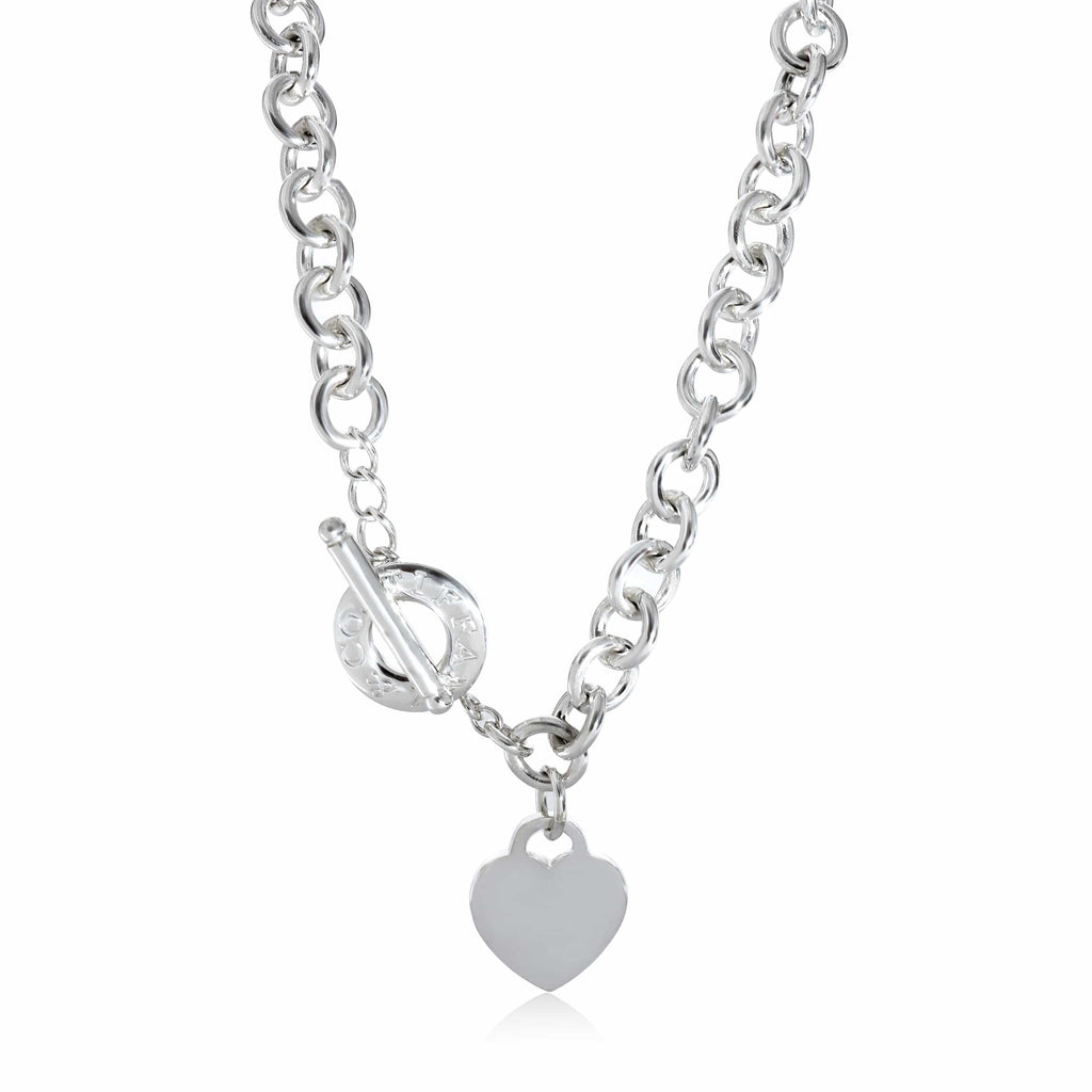 Return to Tiffany™ Full Heart Toggle Necklace in Sterling Silver | Tiffany  & Co.