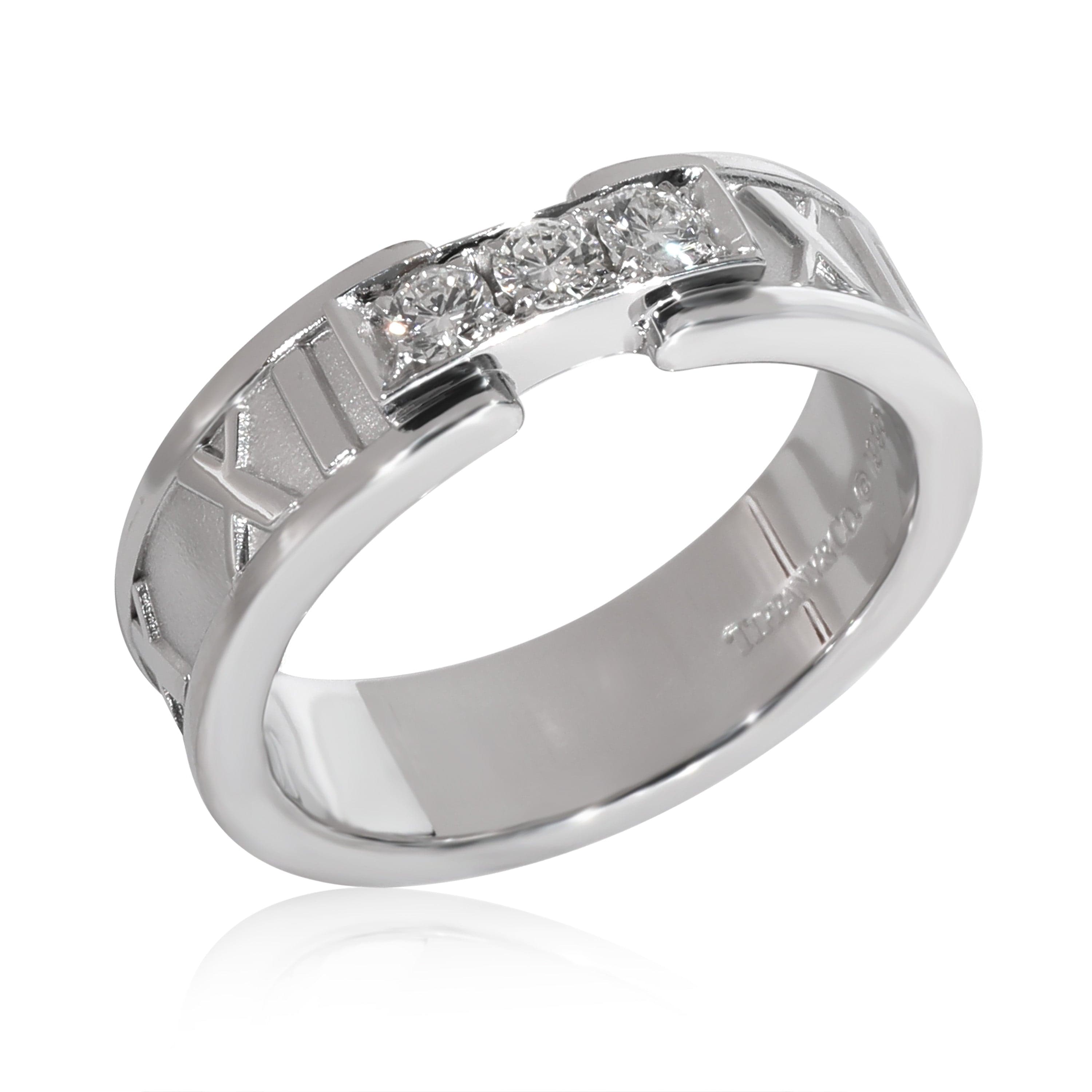 Tiffany & Co. Tiffany & Co. Atlas Diamond Ring in 18k White Gold 0.15 CTW