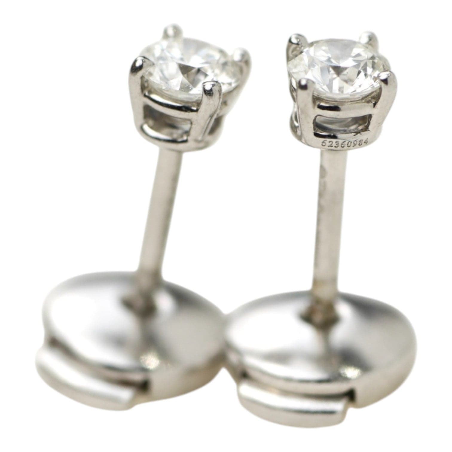 Tiffany Tiffany Solitaire Diamond Platinum Earrings 0.31ct