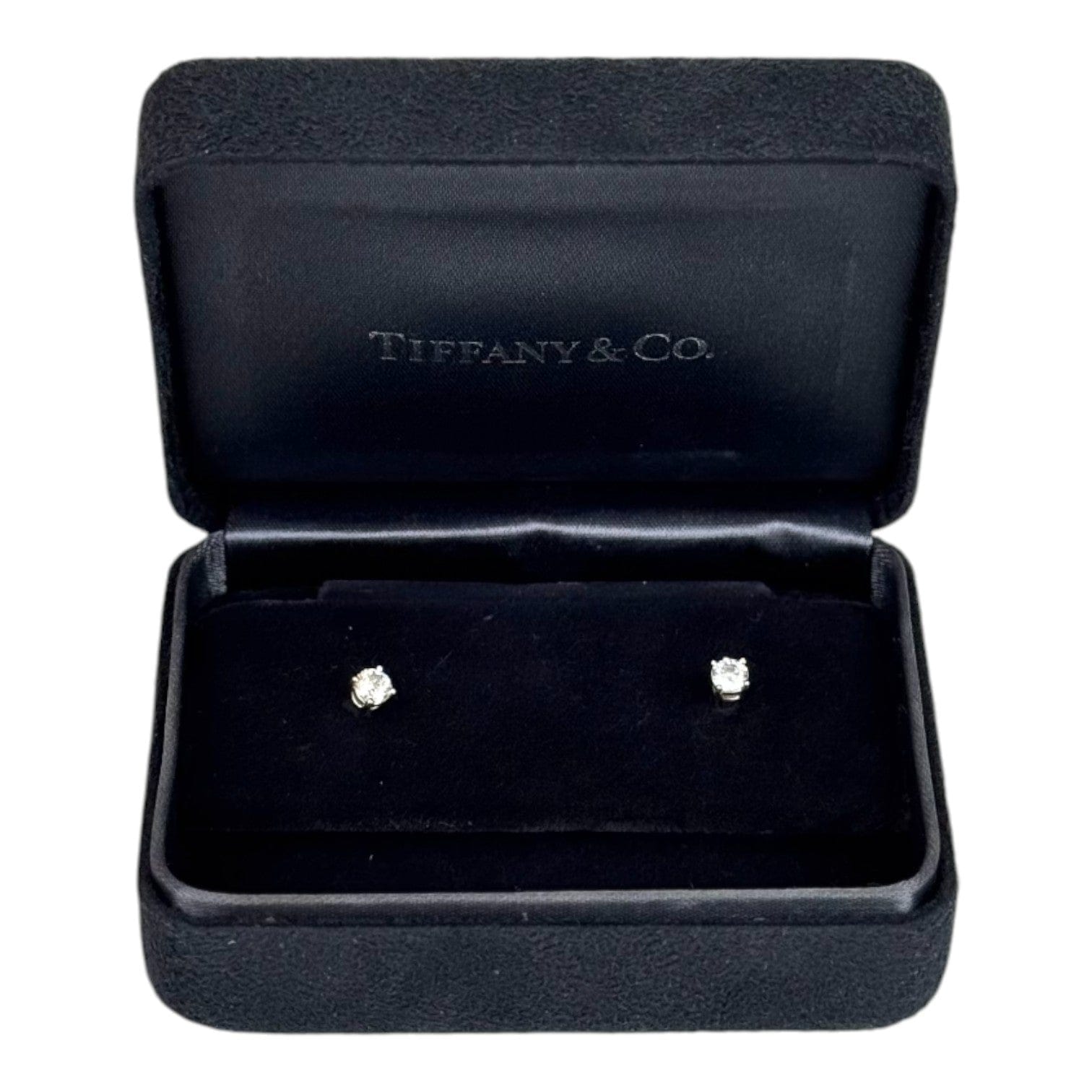 Tiffany Tiffany Solitaire Diamond Platinum Earrings 0.31ct