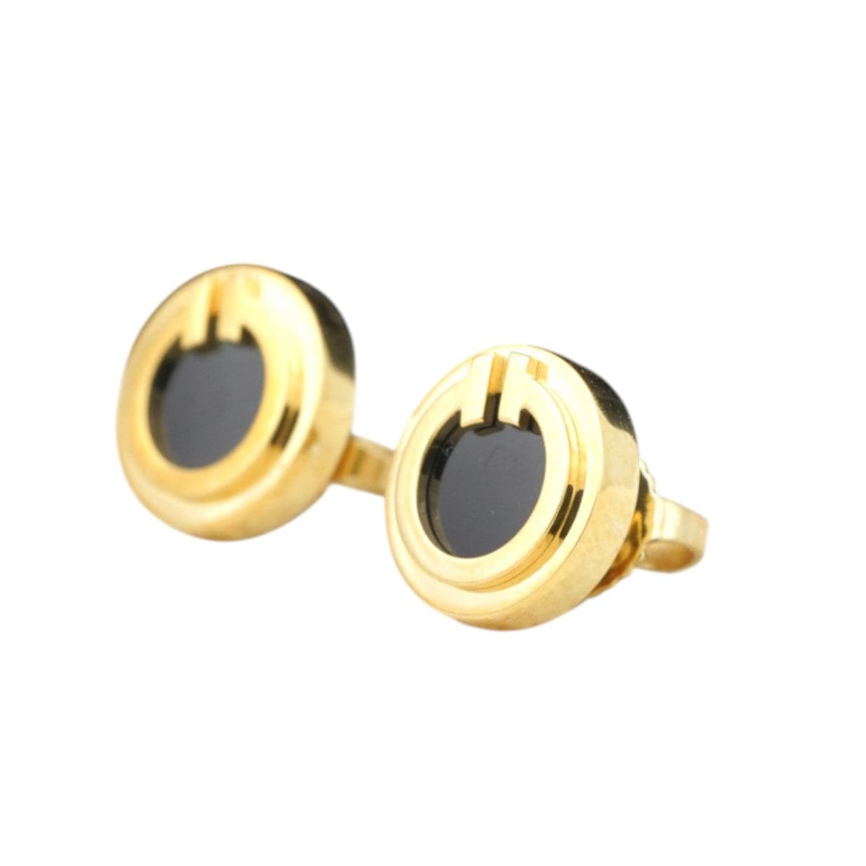 Tiffany Tiffany T Wire Black Onyx Circle Earrings