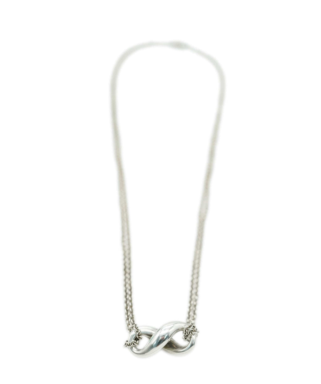 Tiffany & Co. & Co Infinity Other Silver Necklaces | Silver necklaces, Infinity  necklace silver, Silver
