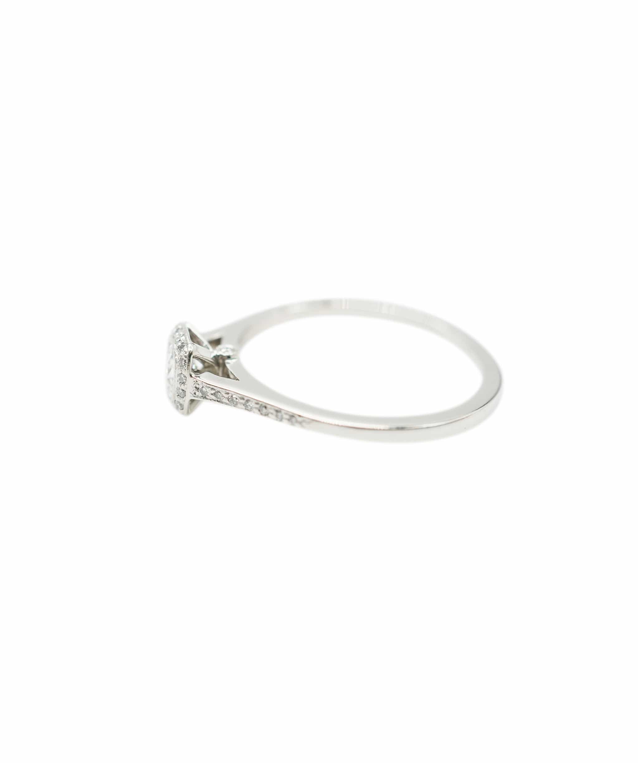 Tiffany Tiffany & Co. Legacy Engagement Platinum Ring, diamond 0.35 Ct G VVS1, Size 8.5 AHC1534
