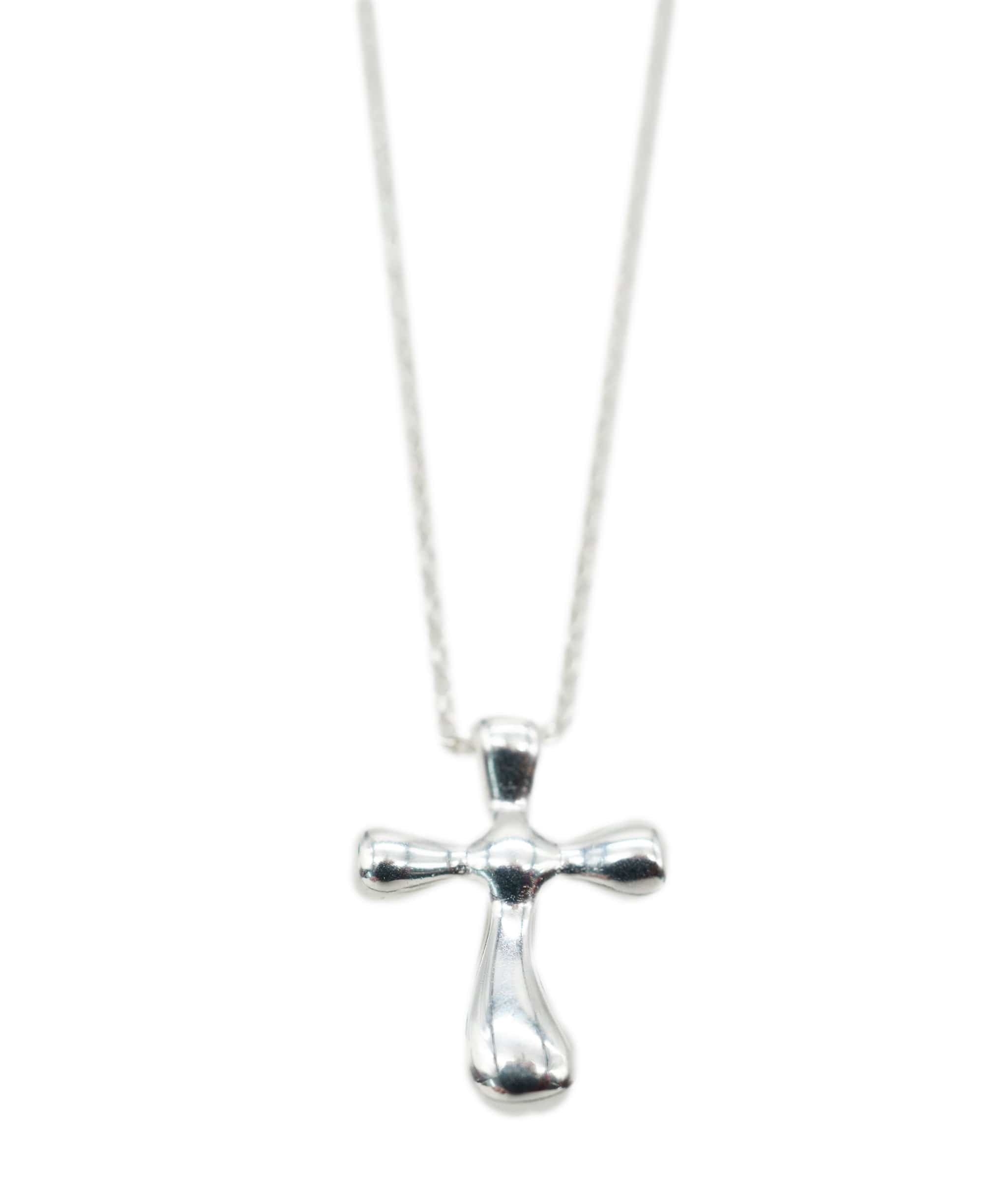 Tiffany Tiffany & Co. Elsa Peretti Cross Sterling Silver Pendant Necklace ABC0372