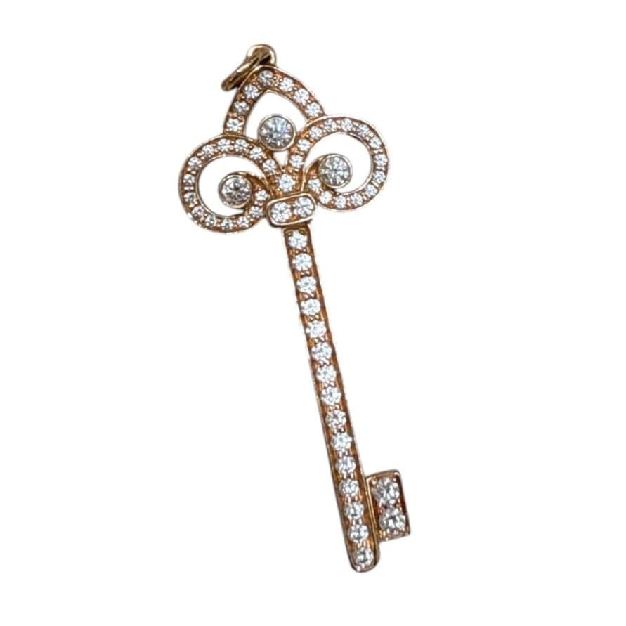 Tiffany Tiffany Fleur De Lis Diamond Key Pendant