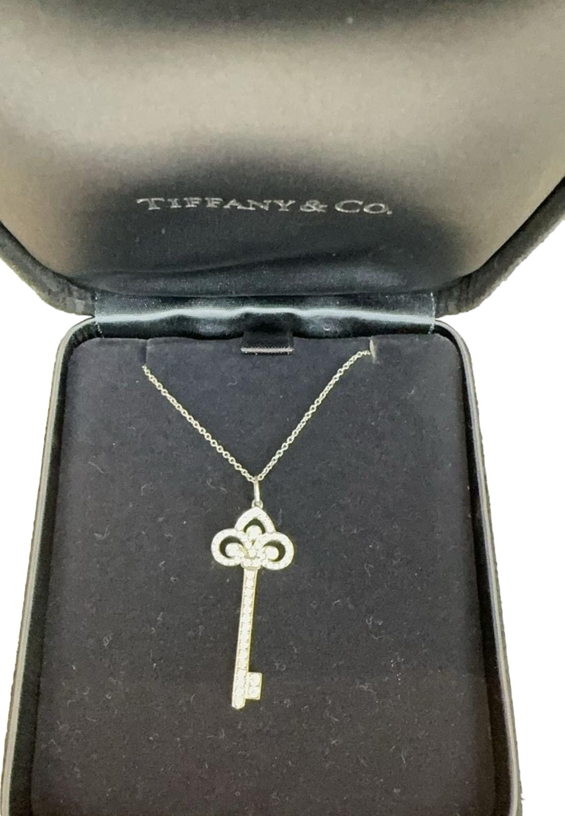 Tiffany Tiffany Fleur De Lis Diamond Necklace