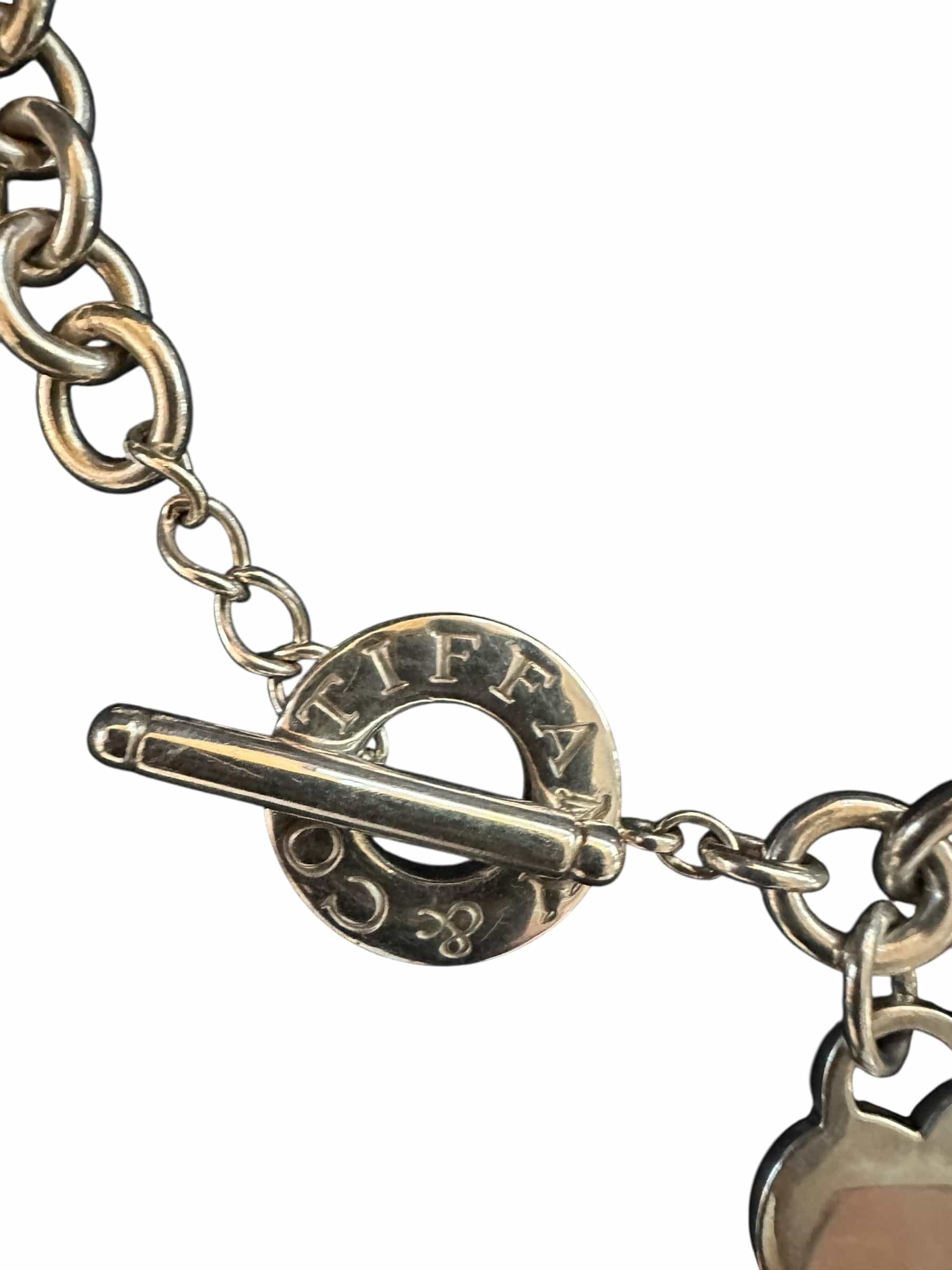 Tiffany Tiffany Large Heart & Fob Stirling Silver Necklace