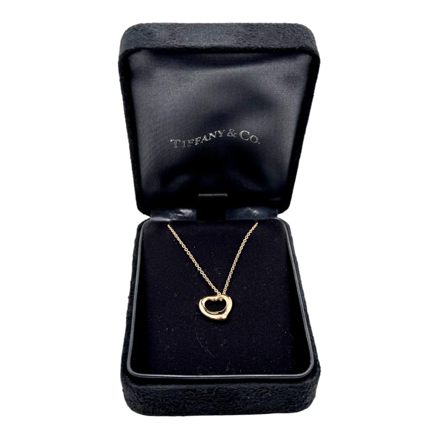 Tiffany Tiffany 18k Rose Gold Elsa Peretti Open Heart Pendant