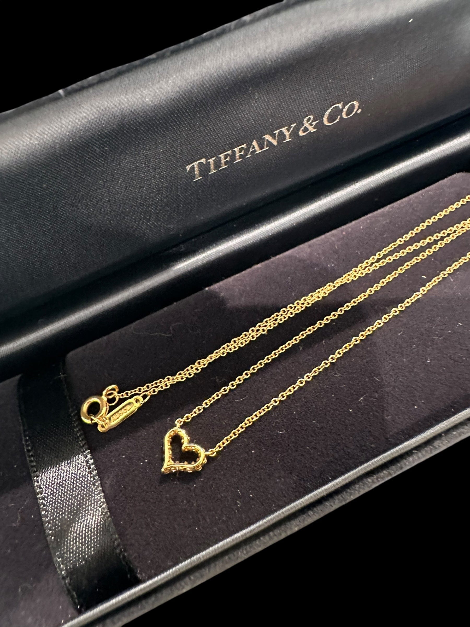 Tiffany Tiffany Heart Diamond Necklace in YG