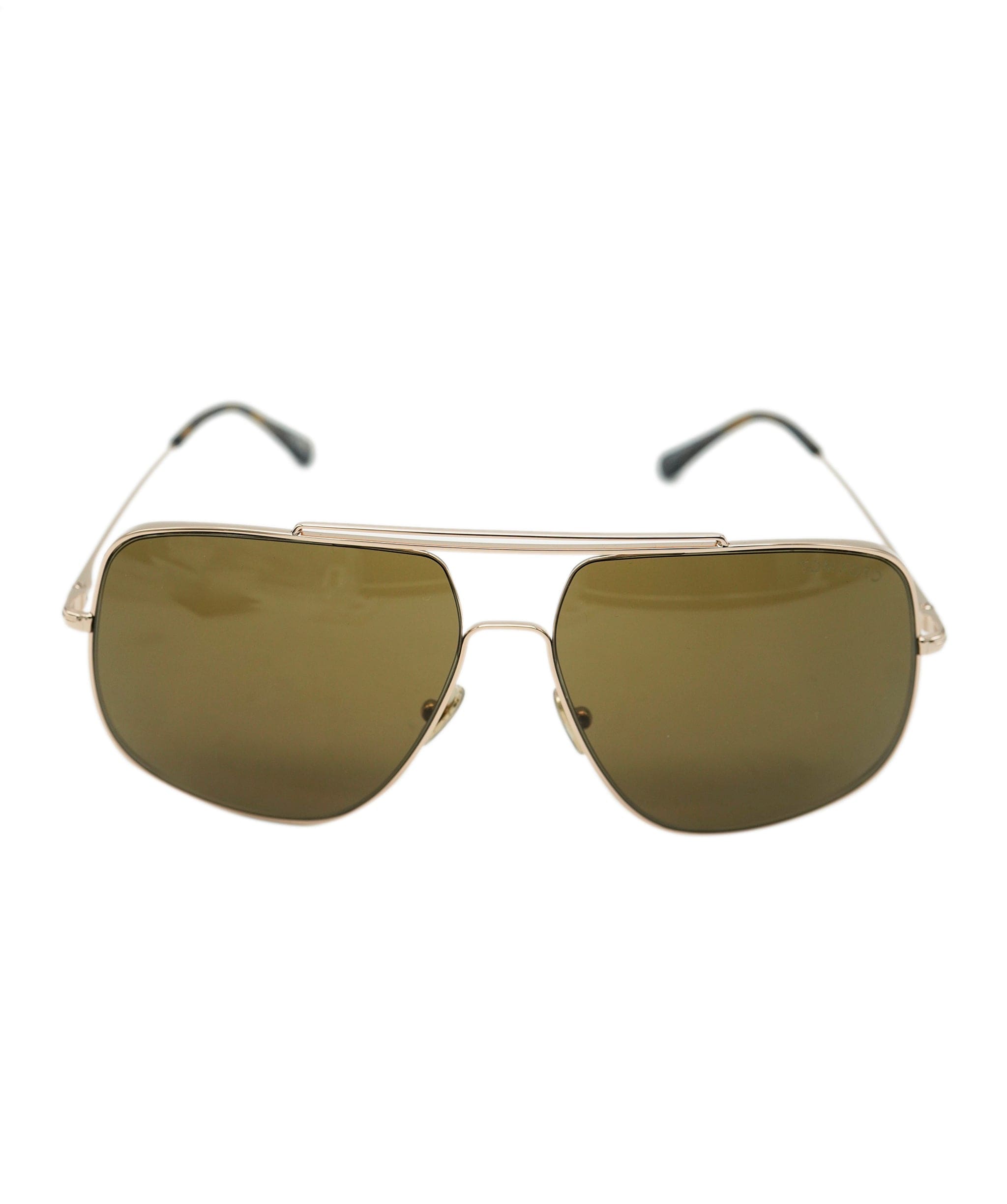 Tom Ford Tom Ford Sunglasses Liam Gold Brown Square Navigator Pilot FT0927 TF 927 28J ANL0006