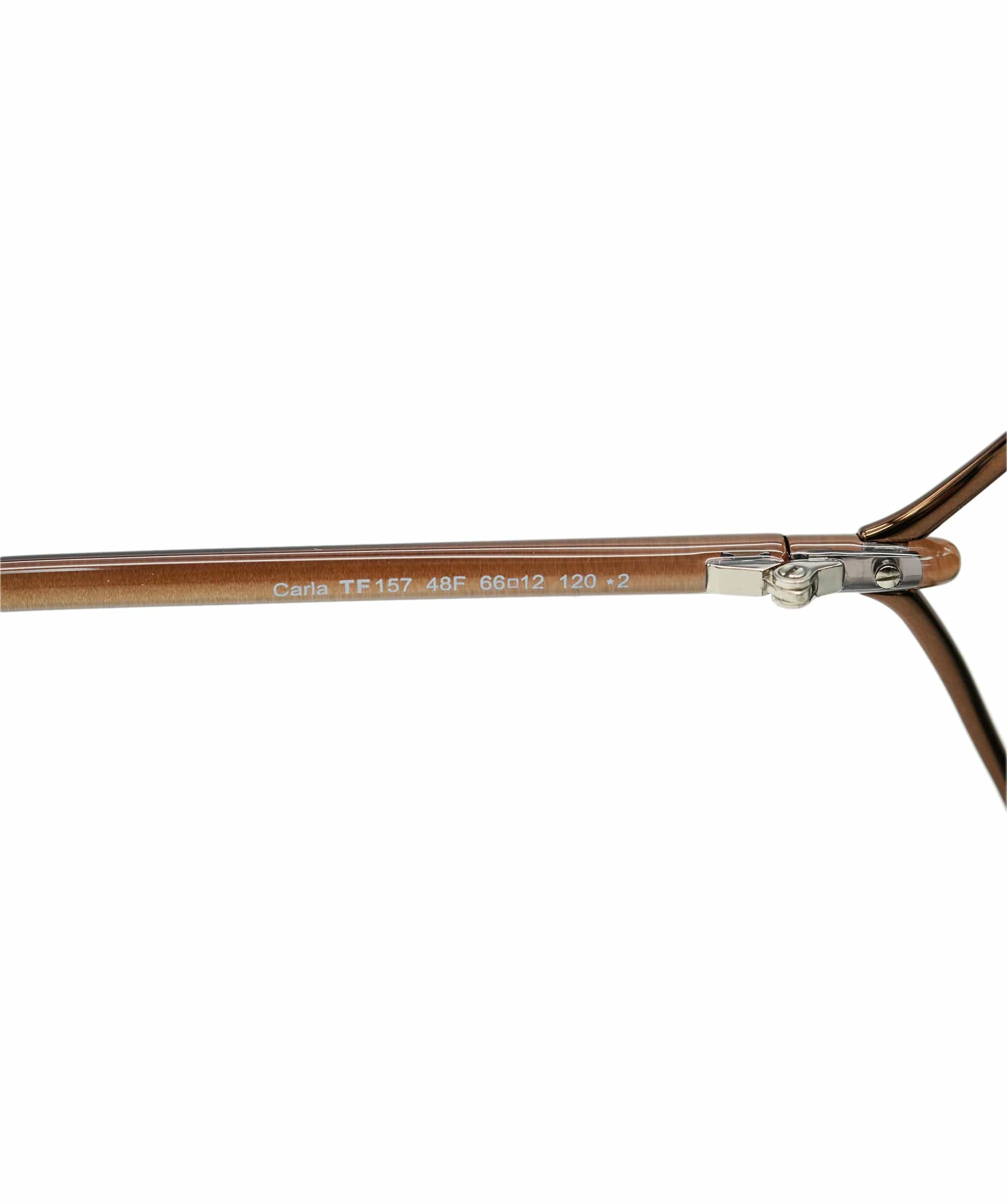 Tom Ford Tom Ford Womens Sunglasses Shiny Bronze Brown Carla TF157 48F ANL0010