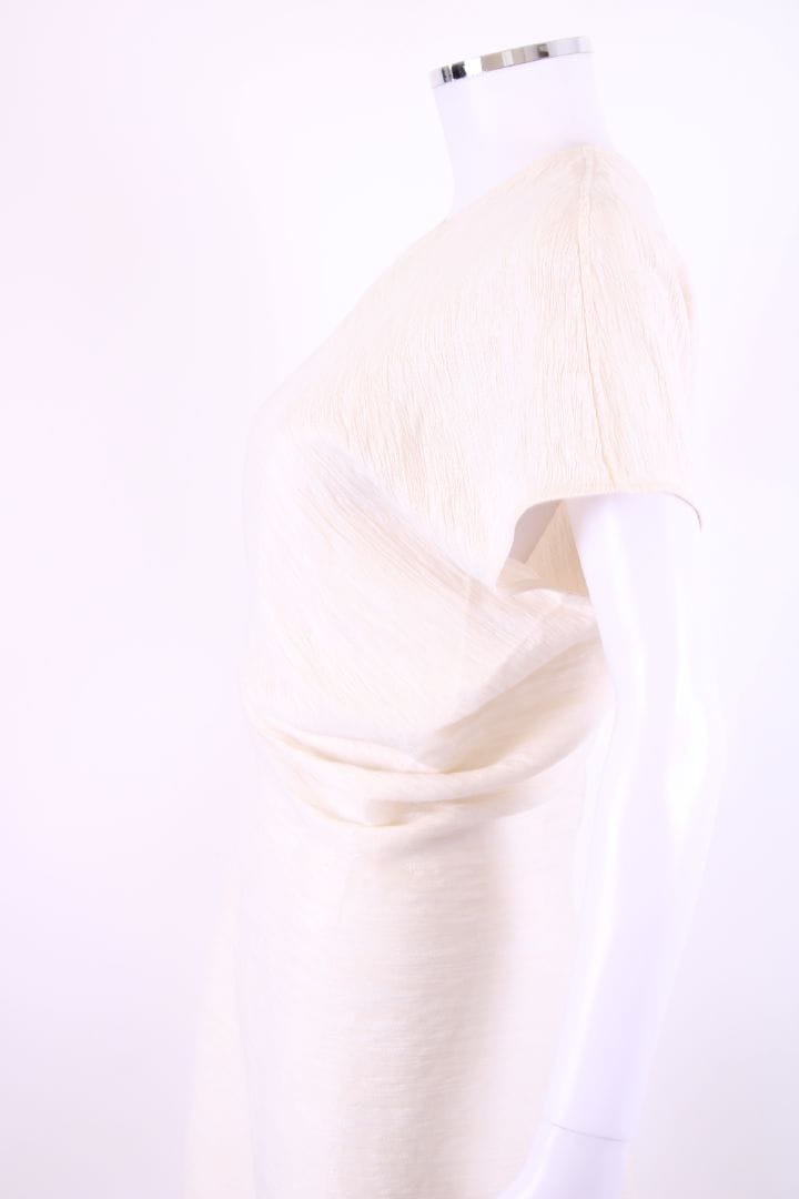 Toteme Toteme S/S Slouch Waist Crinkle Dress Cream 10