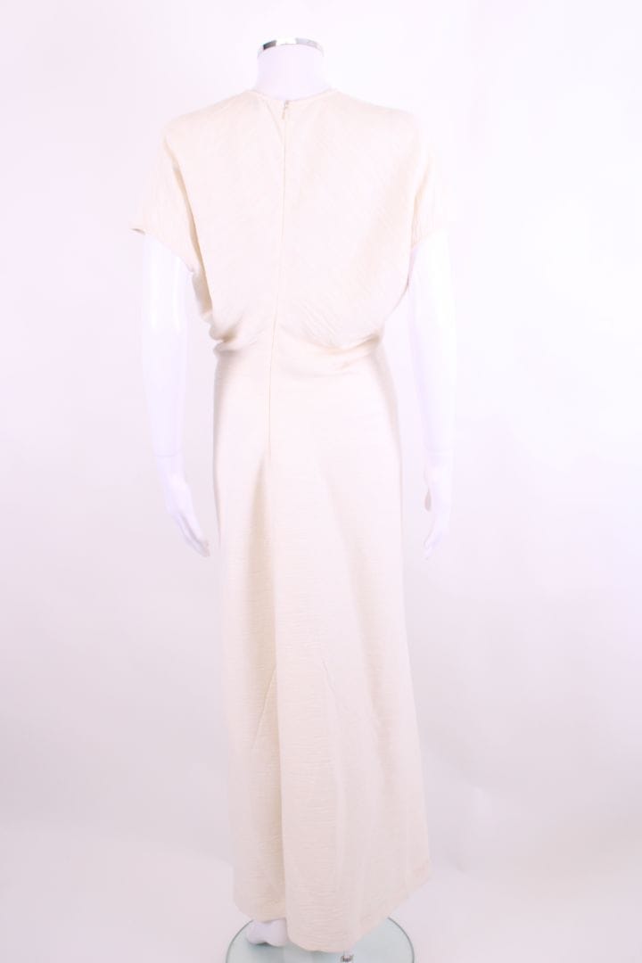 Toteme Toteme S/S Slouch Waist Crinkle Dress Cream 10