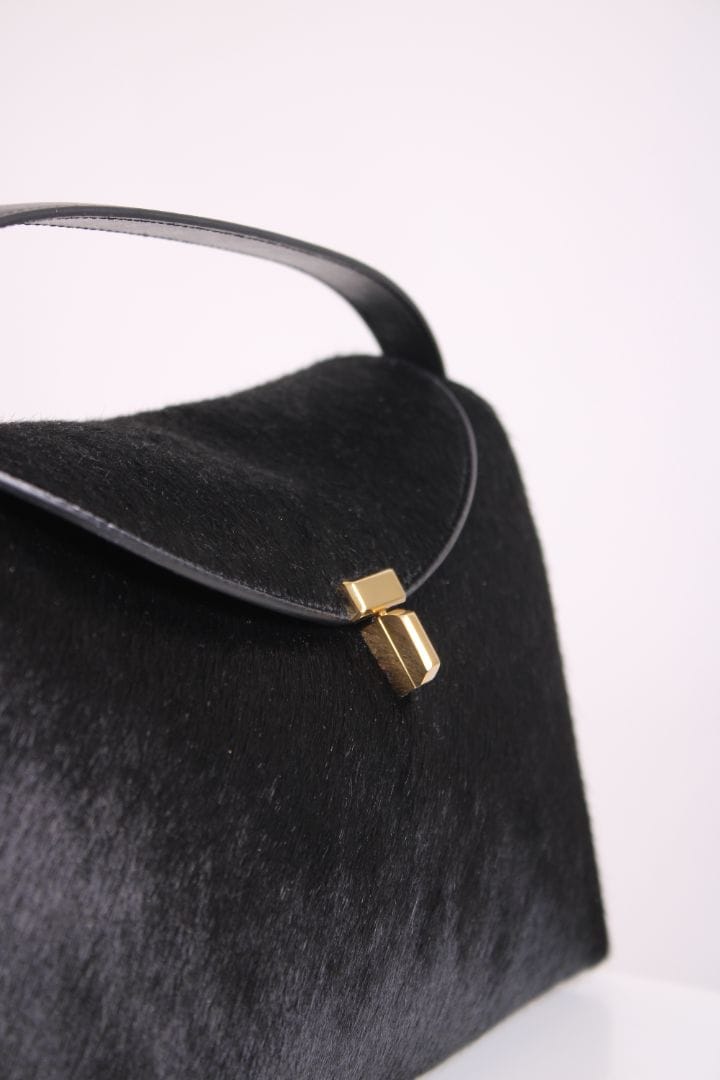Toteme Toteme T Lock Pony Hair Bag Black