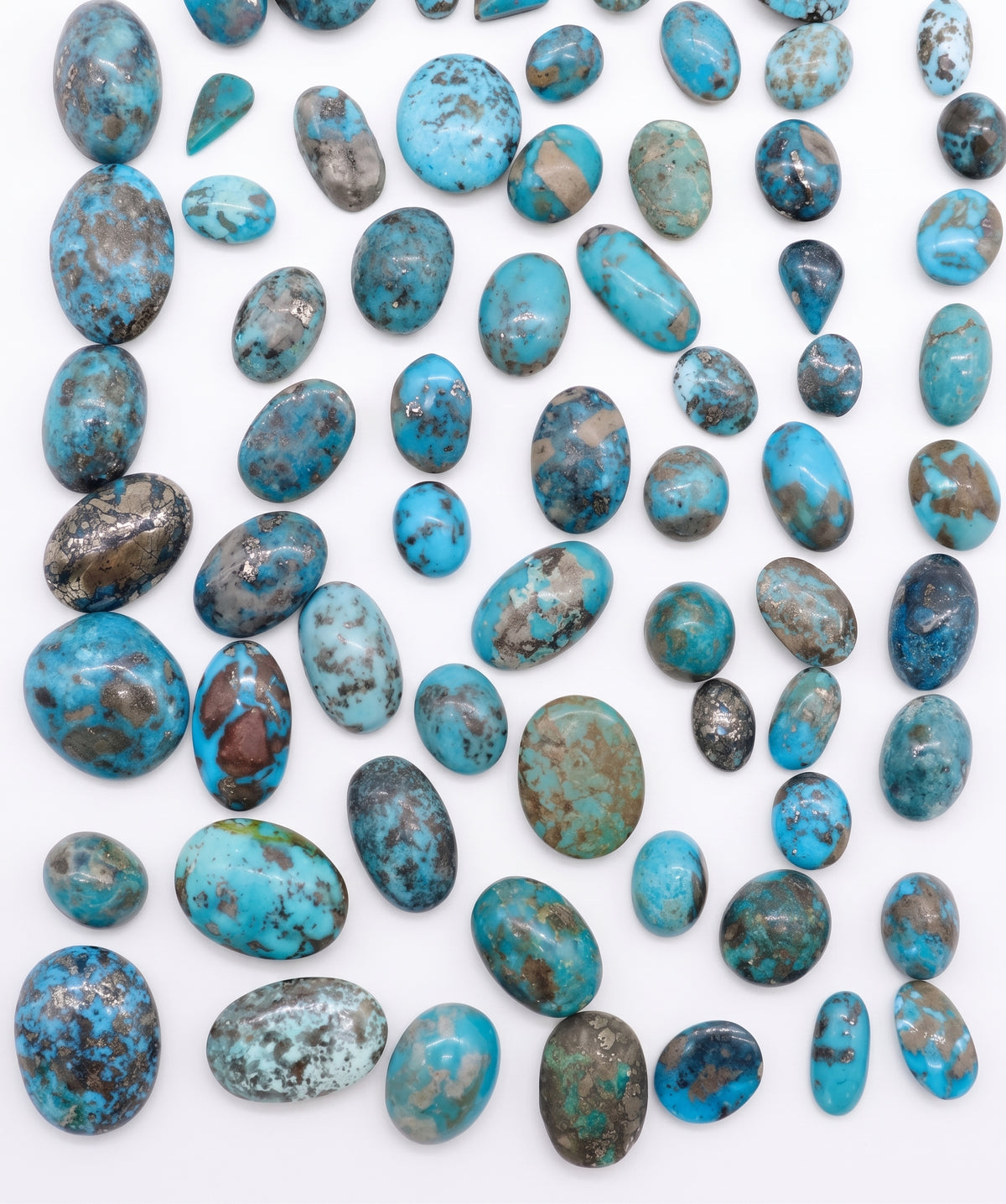 Natural Polished Persian Turquoise (price per 1 stone) DXBCD2245