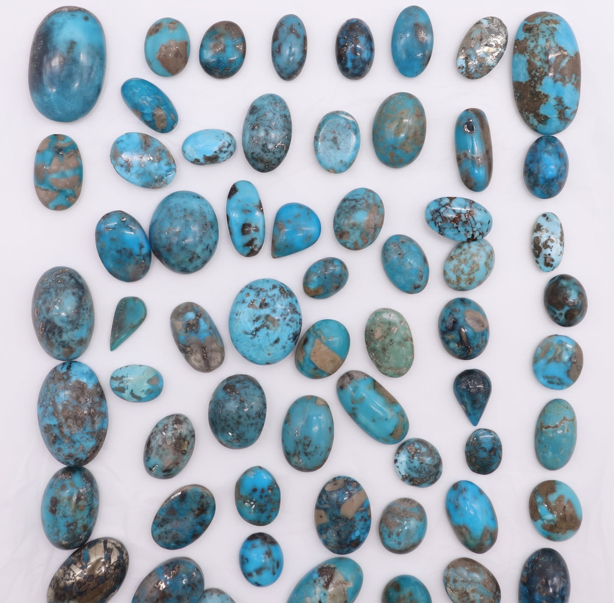 Natural Polished Persian Turquoise (price per 1 stone) DXBCD2245