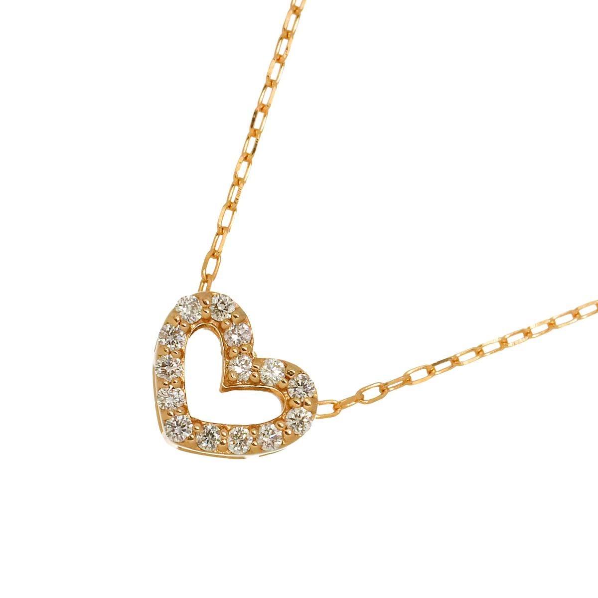 Unbranded Diamond 0.15ct Necklace 18K Pink Gold 750 90293450